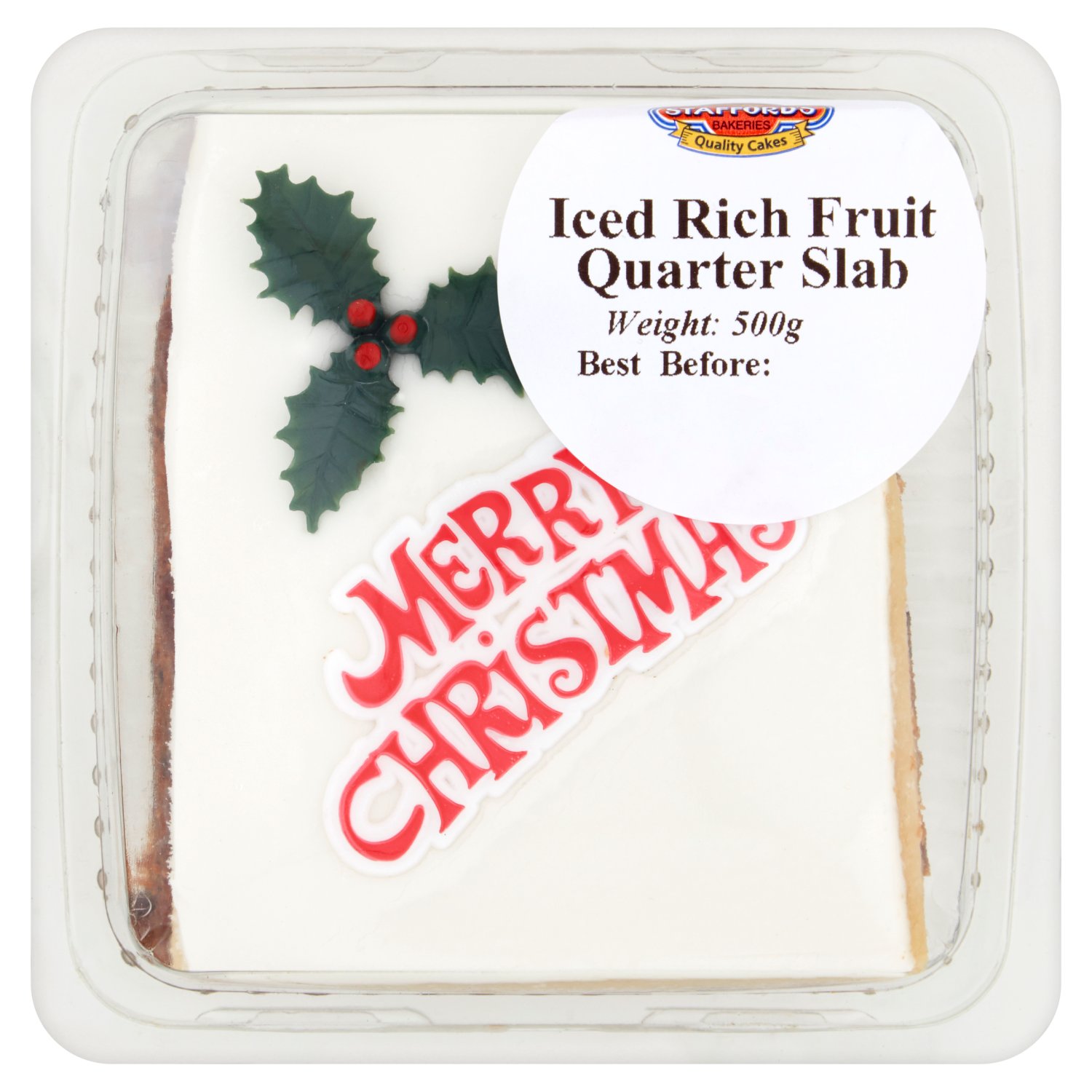 Staffords Christmas Rich Quarter Slab (500 g)