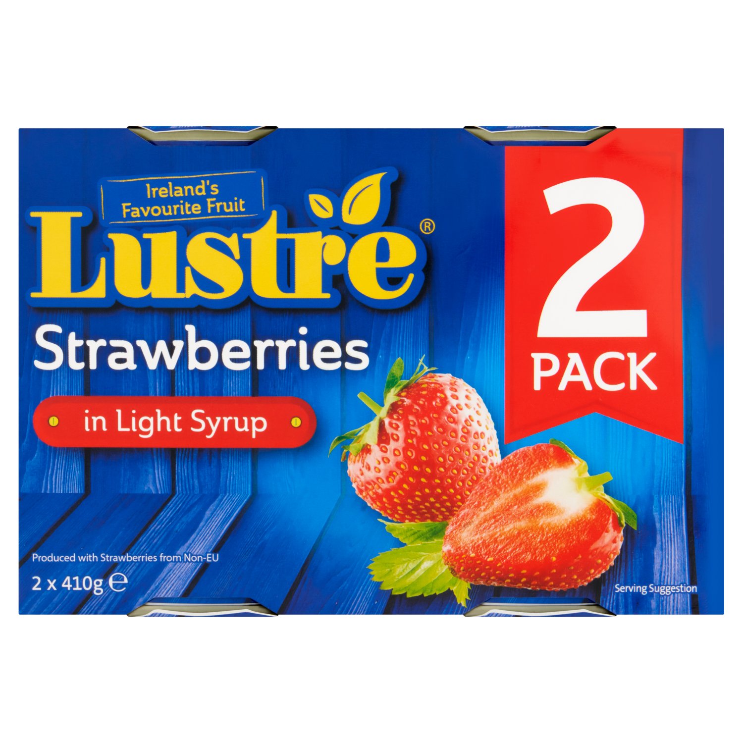 Lustre Strawberries in Syrup 2 Pack (410 g)