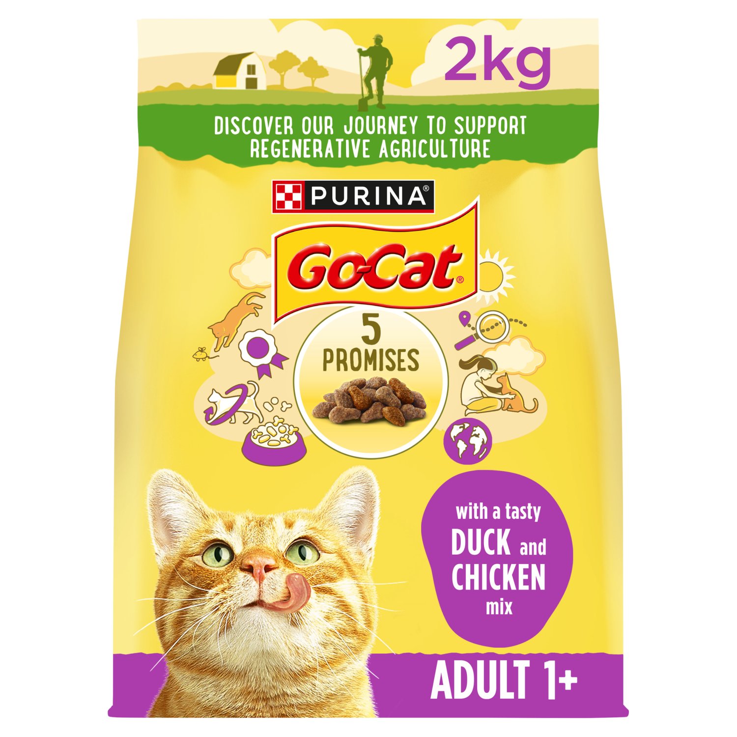 Go-Cat Chicken & Duck Dry Cat Food (2 kg)