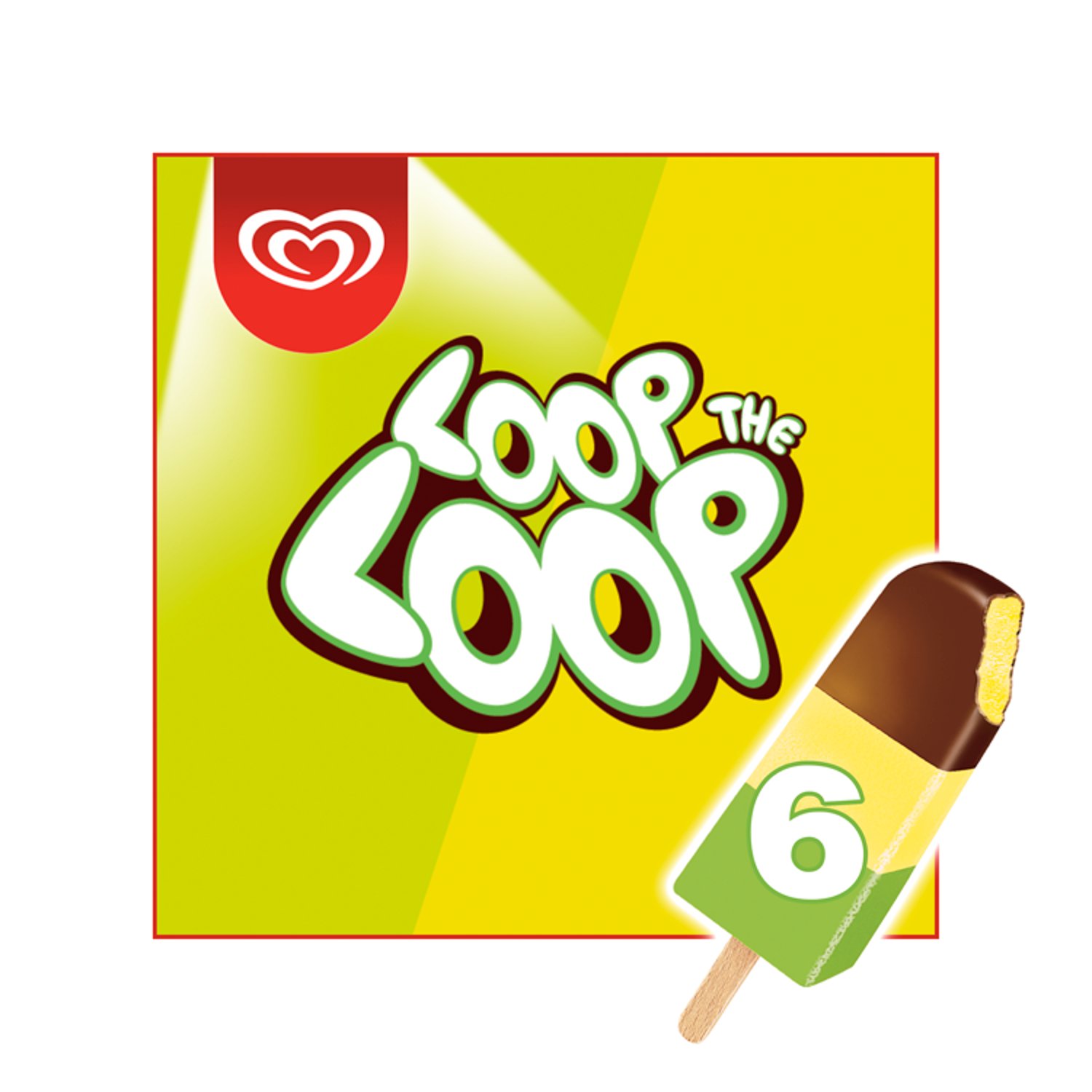 HB Loop The Loop Ice Lolly 6 Pack  (390 ml)