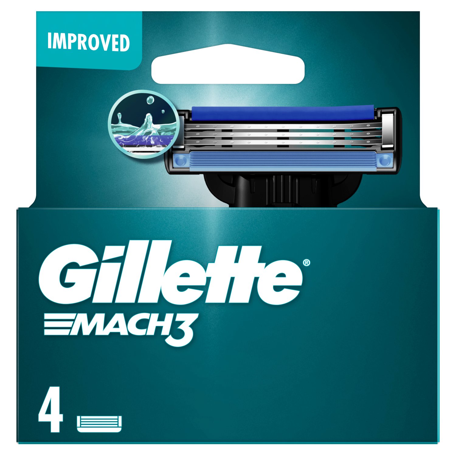 Gillette Mach 3 Blades (4 Piece)