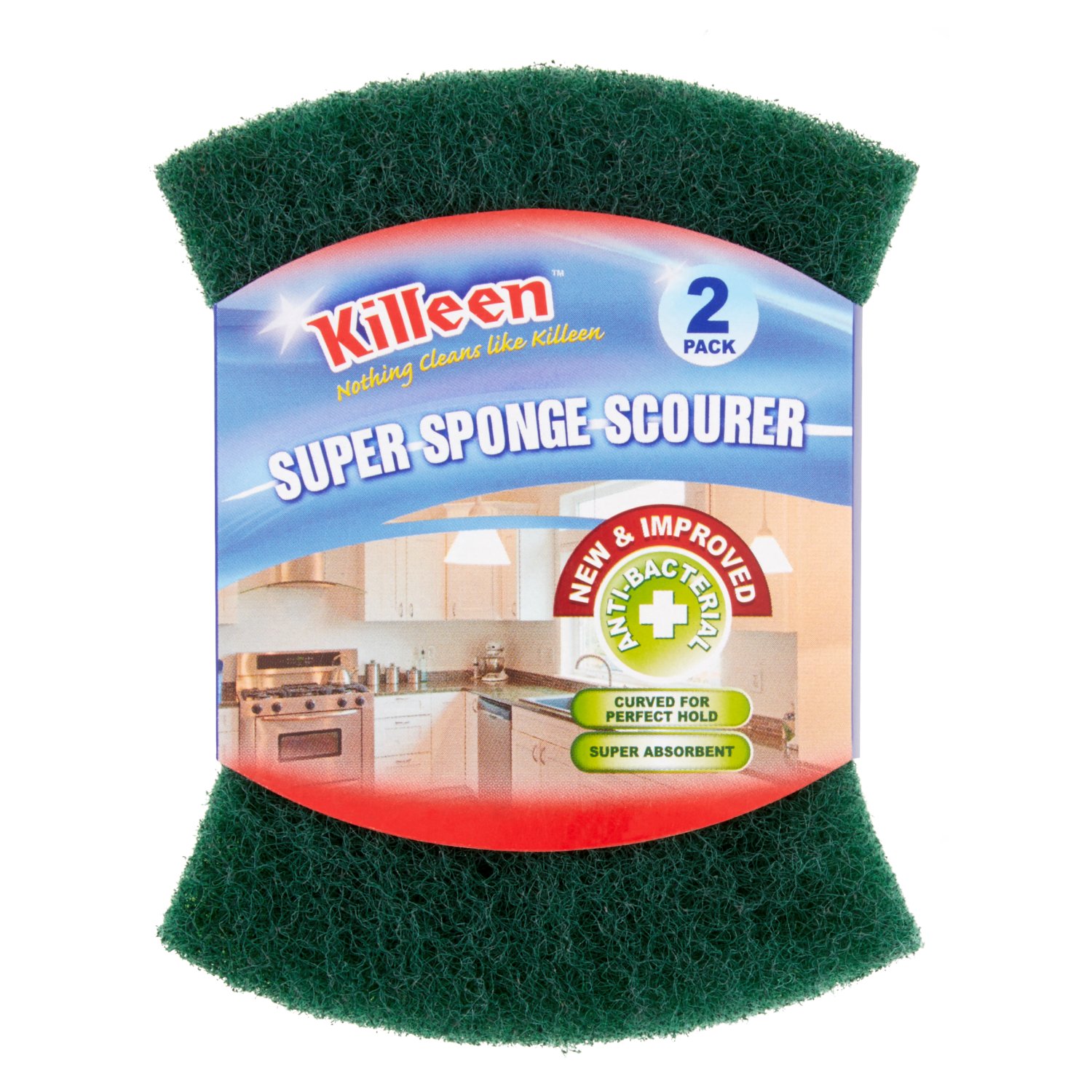 Killeen Super Sponge Scourer 2 Pack (2 Piece)