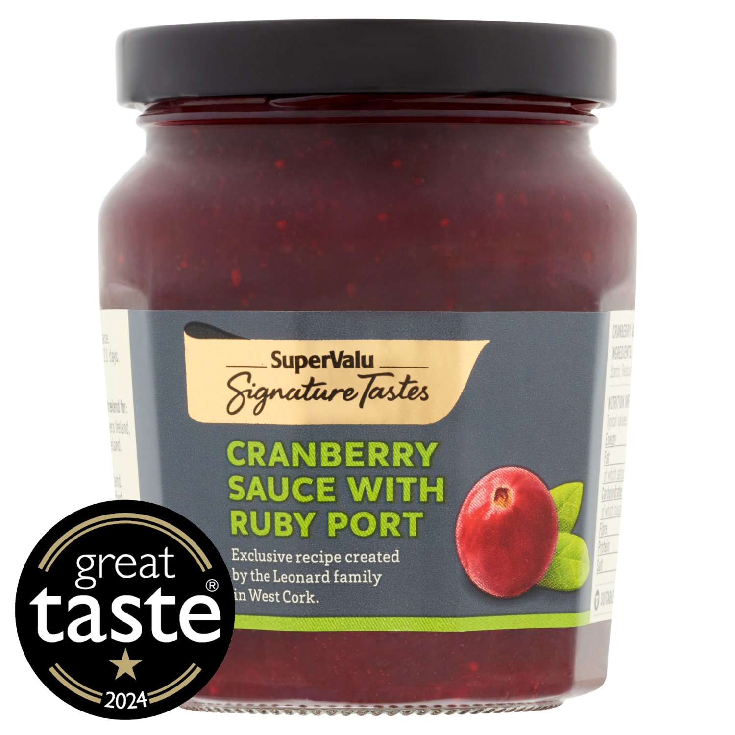 SuperValu Signature Tastes Cranberry Sauce with Ruby Port (240 g)