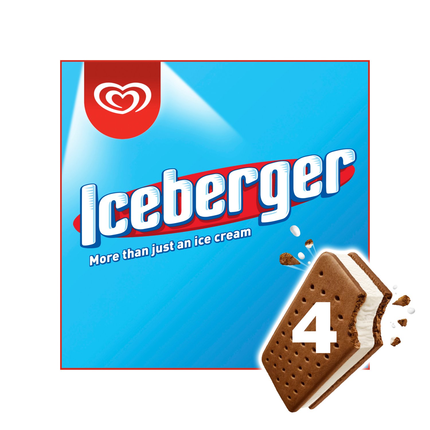 HB Iceberger Ice Cream Sandwich 4 Pack (100 ml)