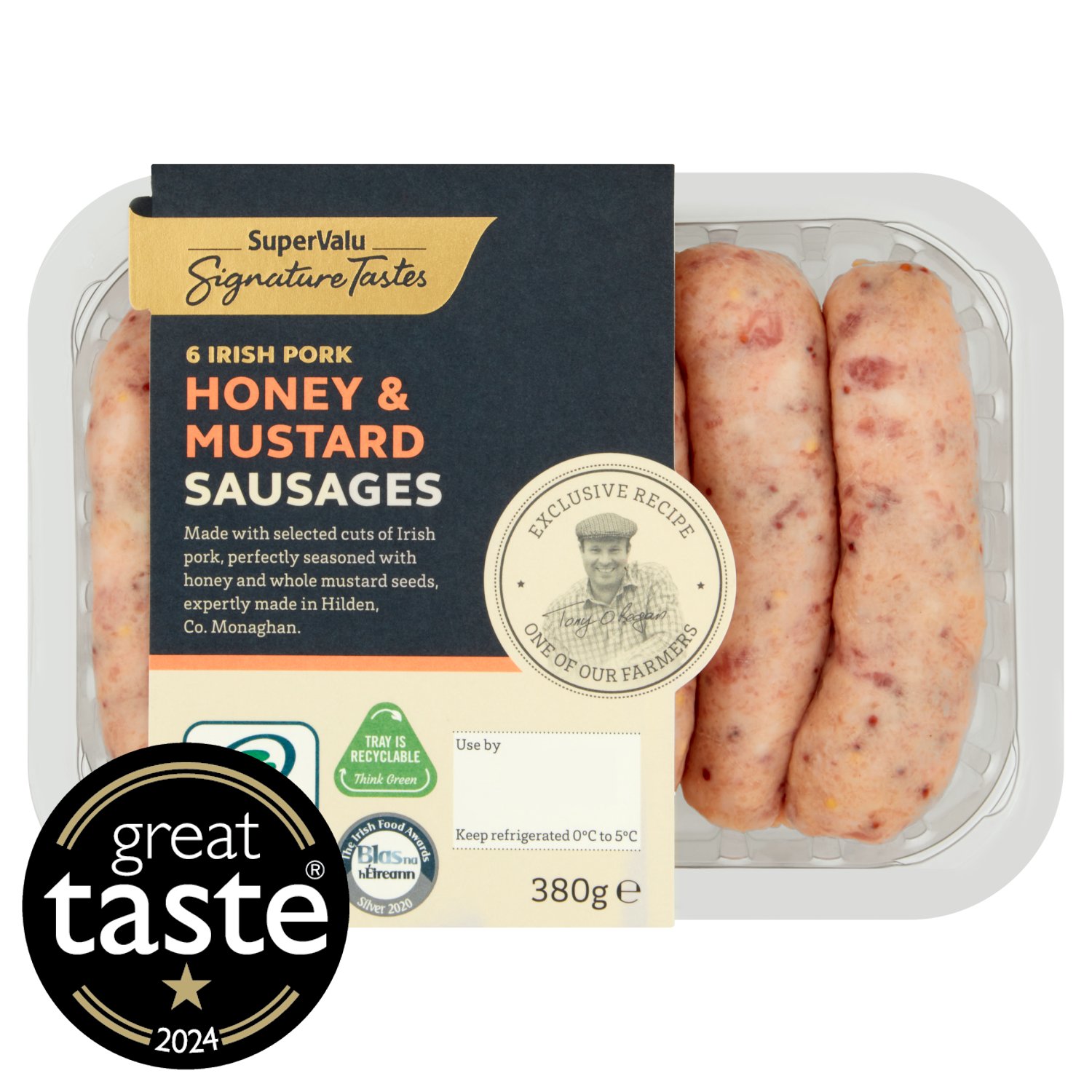 SuperValu Signature Tastes Irish Pork Honey & Mustard Sausages (380 g)