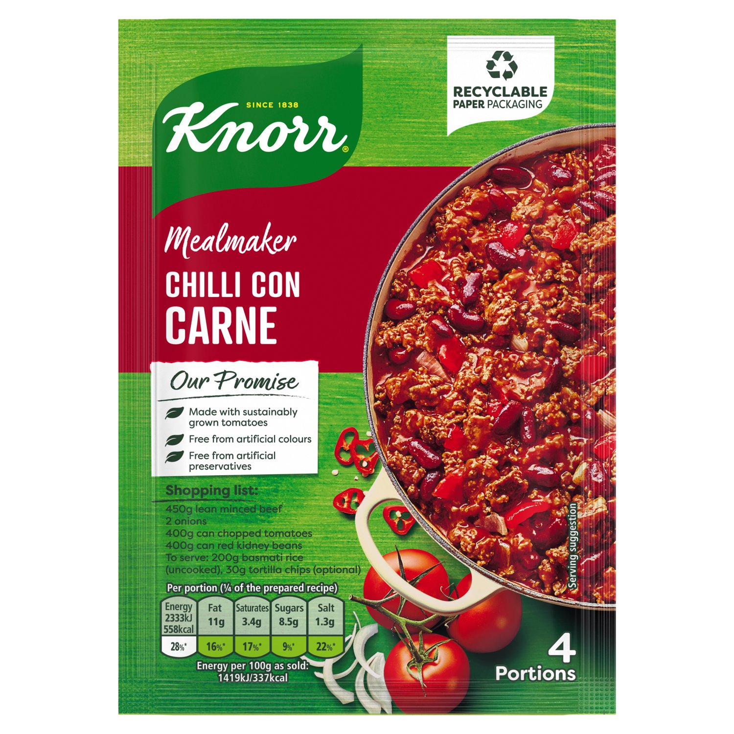 Knorr Mealmaker Chilli Con Carne Mix (50 g)