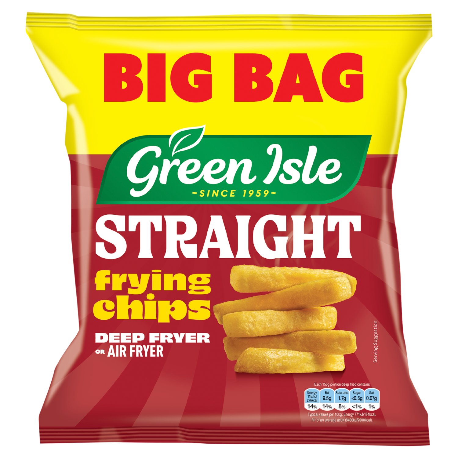 Green Isle Straight Cut Frying Chips (1.3 kg)