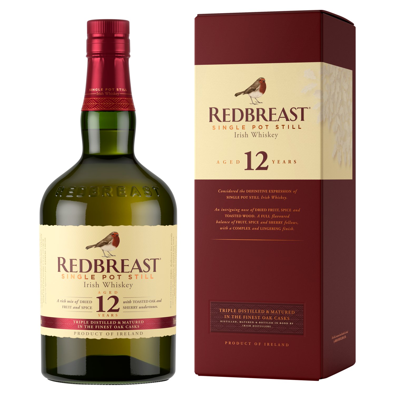 RedBrest 12 Year Old Irish Whiskey (70 cl)