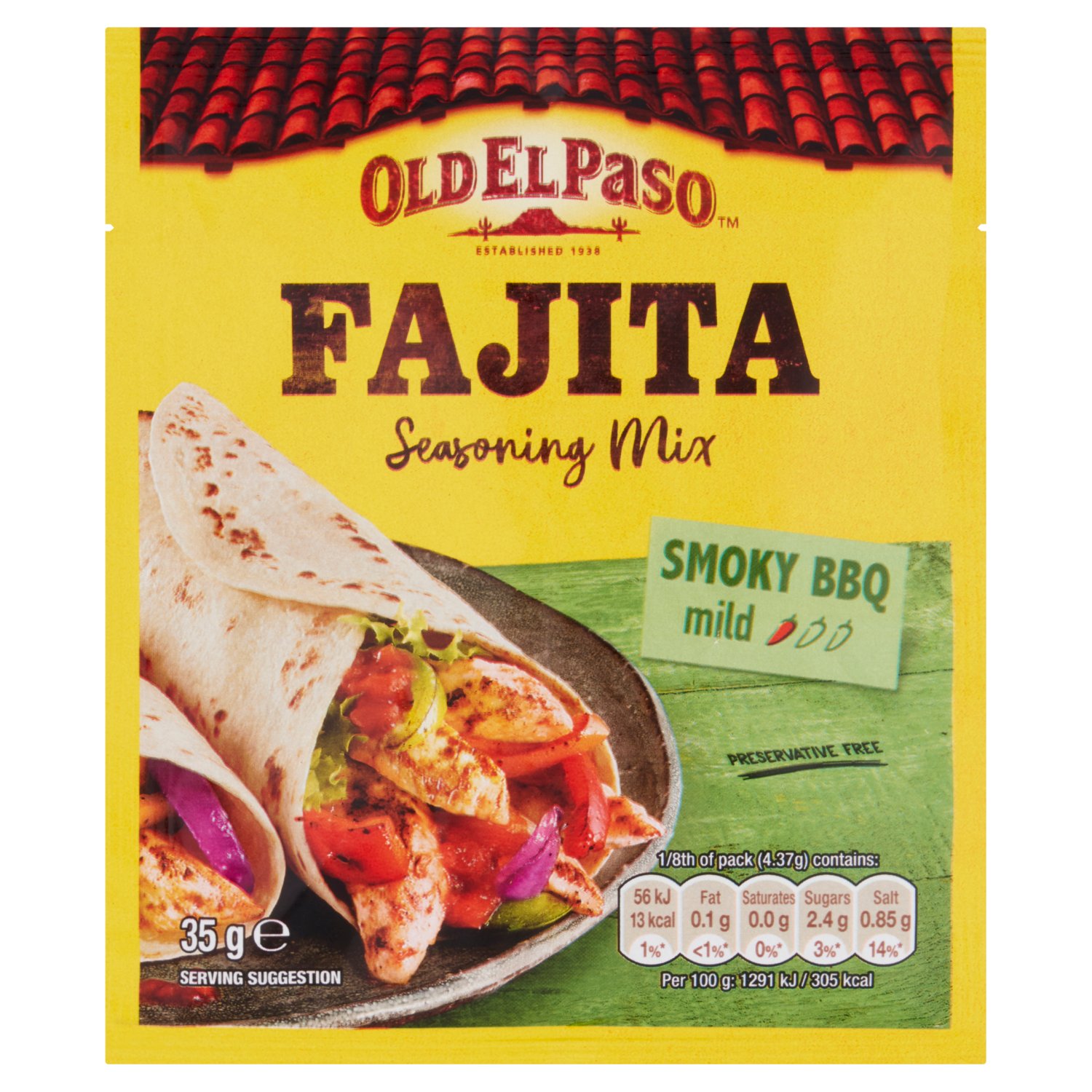 Old El Paso Smoky BBQ Seasoning Mix for Fajitas (35 g)