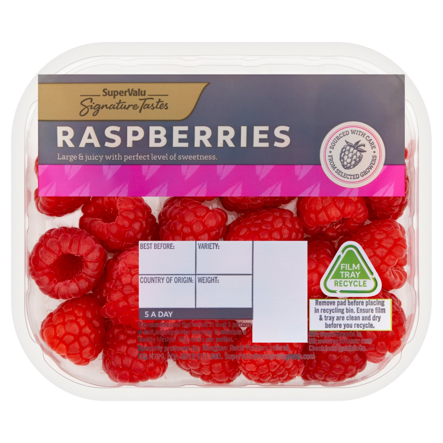 SuperValu Signature Tastes Raspberry (125 g)