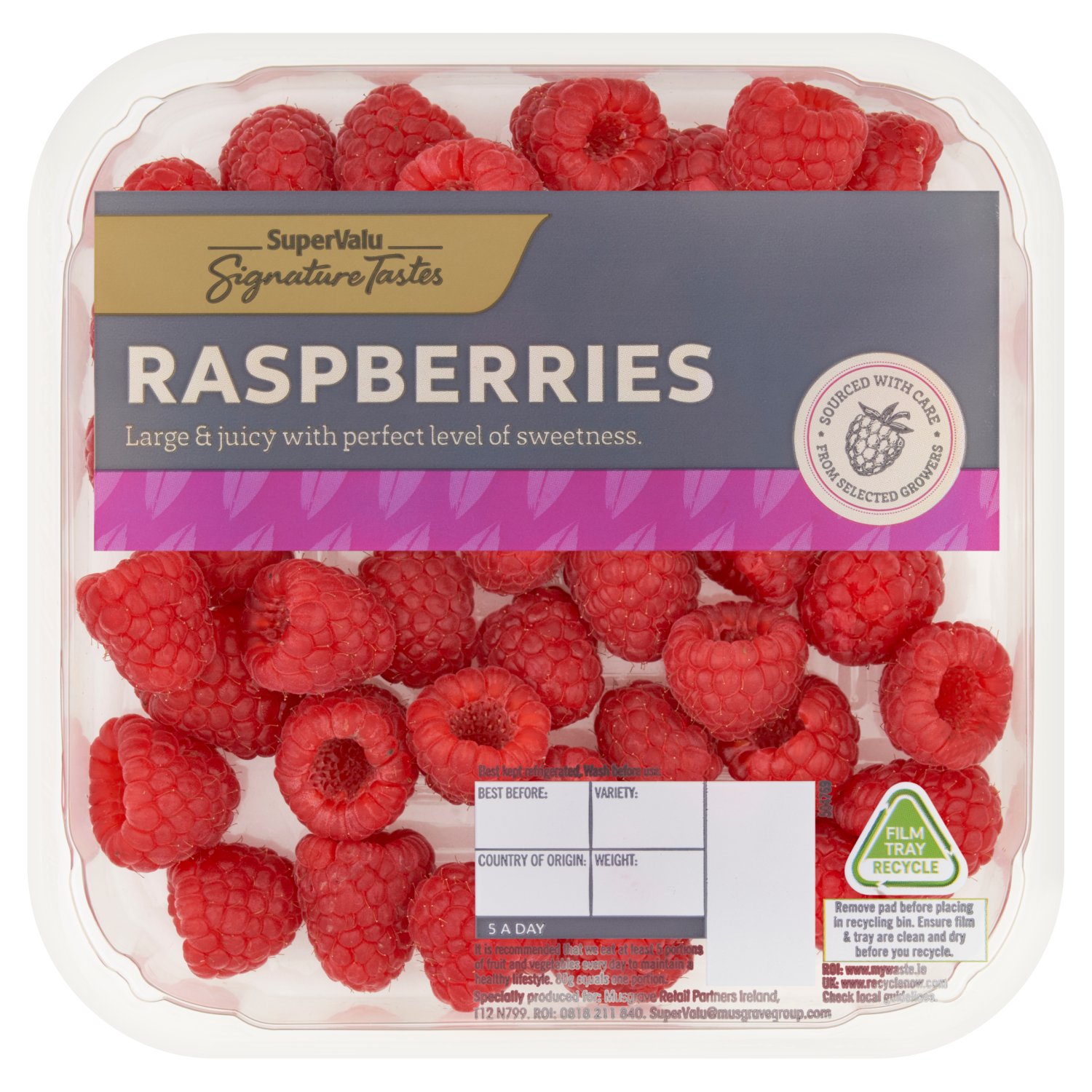 SuperValu Signature Tastes Irish Raspberries (225 g)