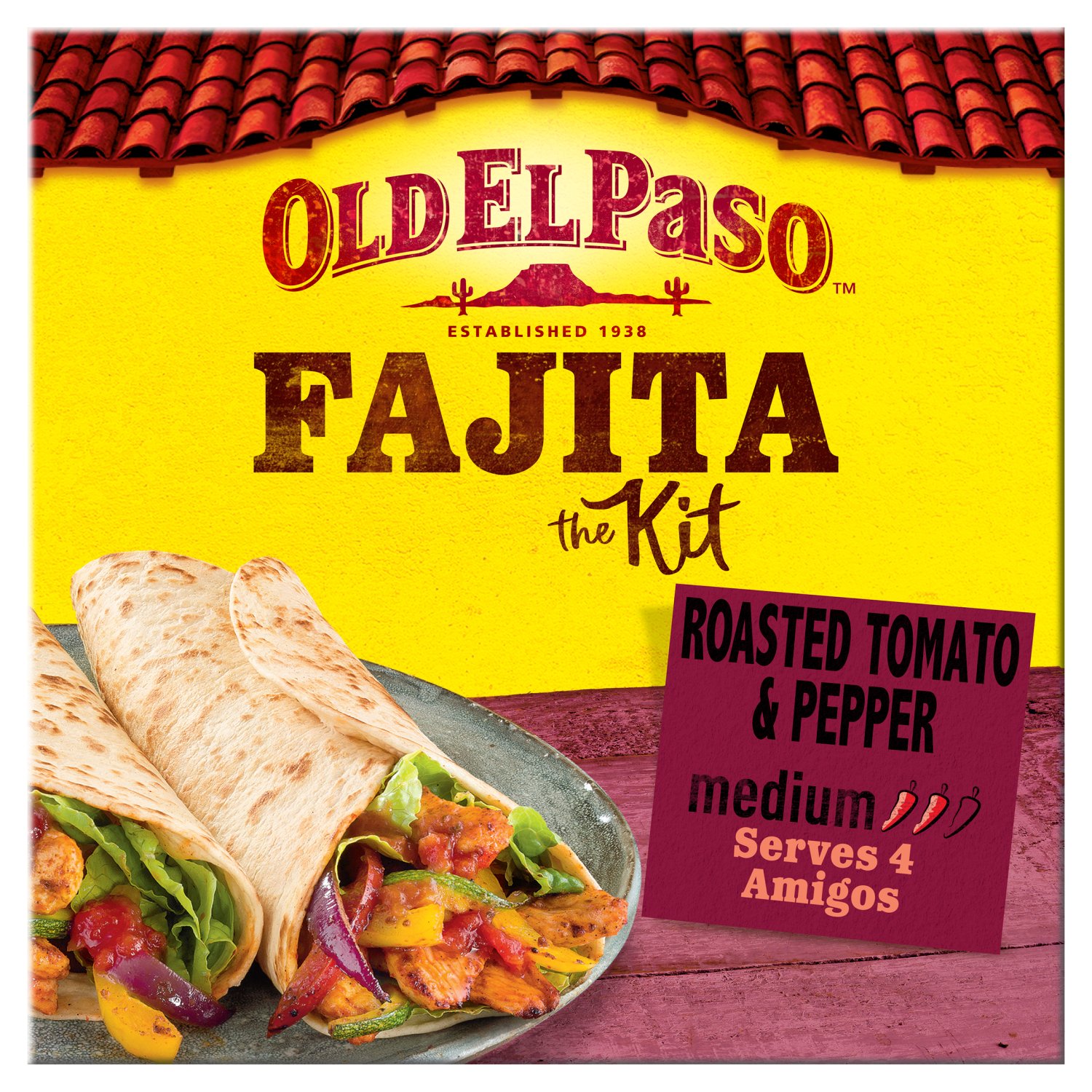 Old El Paso Roasted Tomato & Pepper Fajita Kit (500 g)