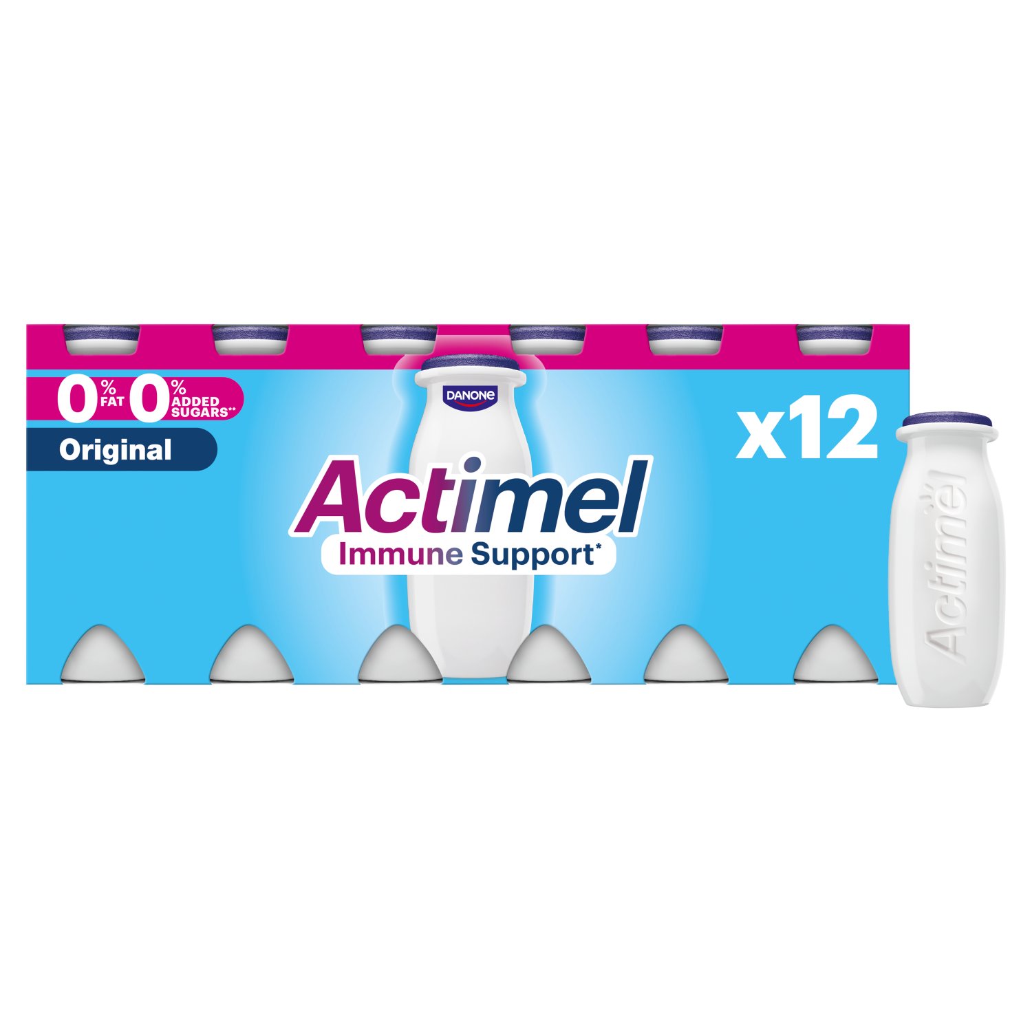 Danone Actimel 0% Original 12 Pack (100 g)