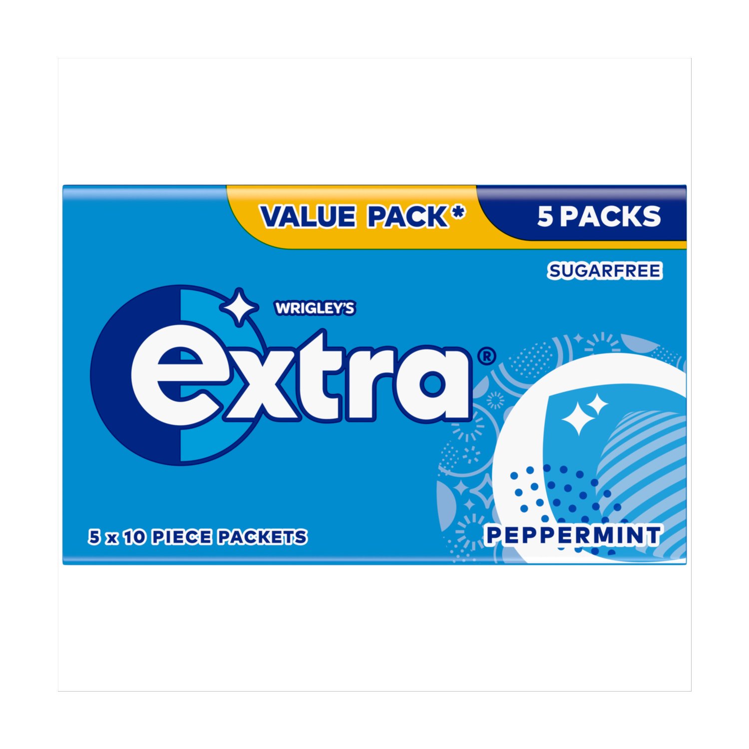 Wrigley's Extra Peppermint Gum 5 Pac (14 g)