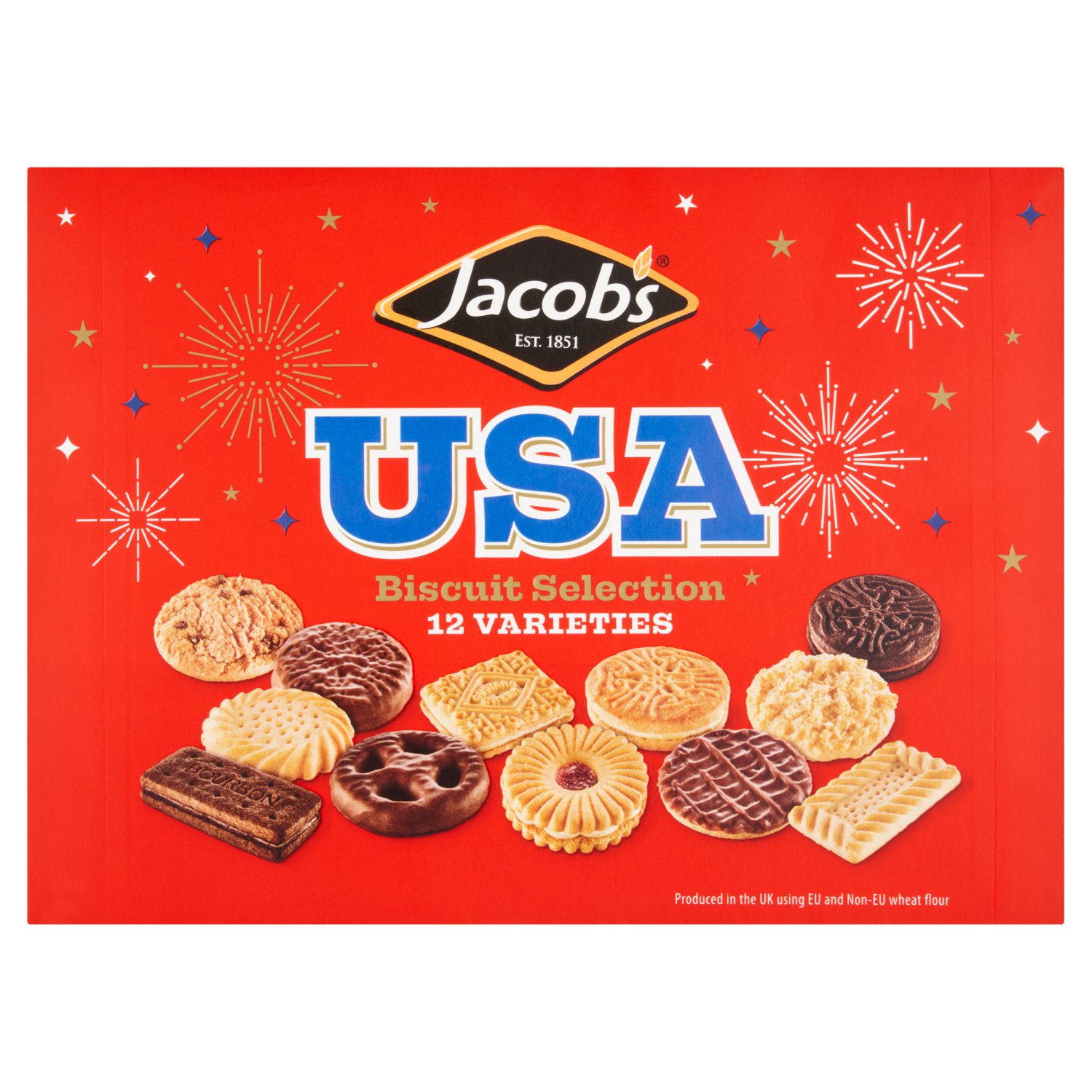 Jacob's USA 12 Varieties Biscuit Carton (800 g)