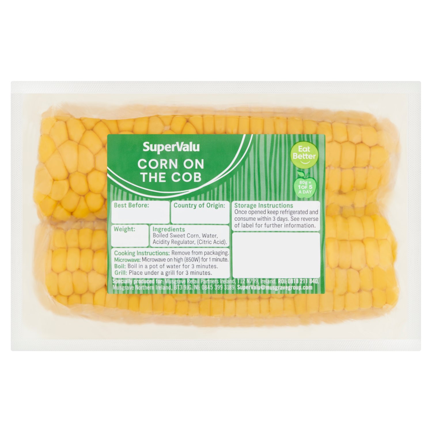 SuperValu Corn on the Cob (2 Piece)