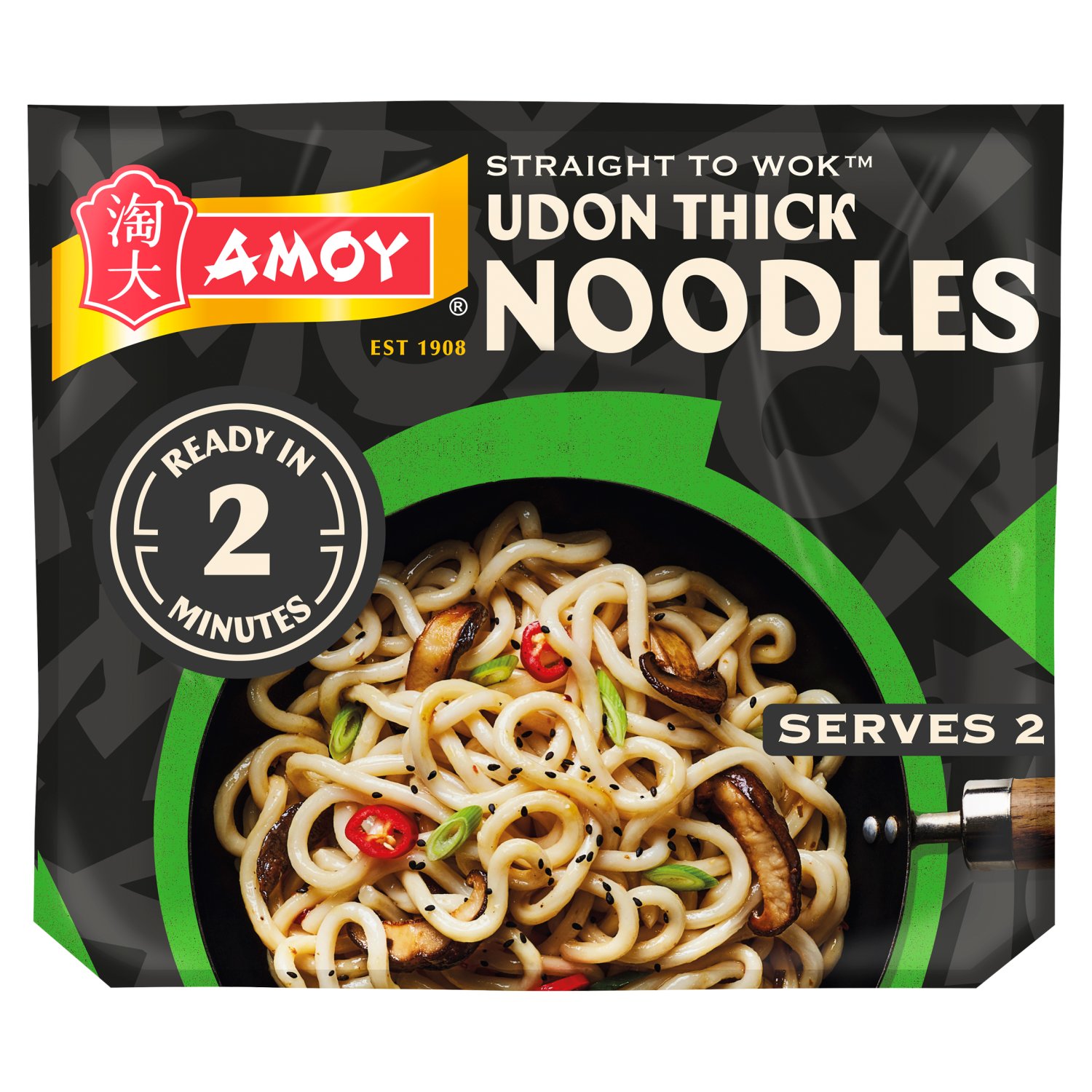 Amoy Straight to Wok Udon Thick Noodles (300 g)