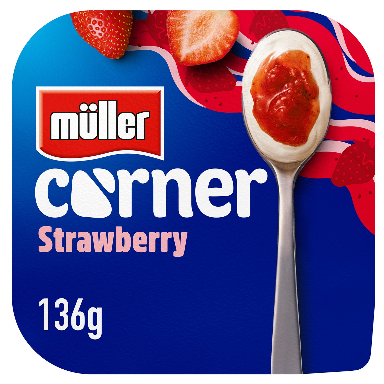 Muller Corner Strawberry Yogurt  (136 g)