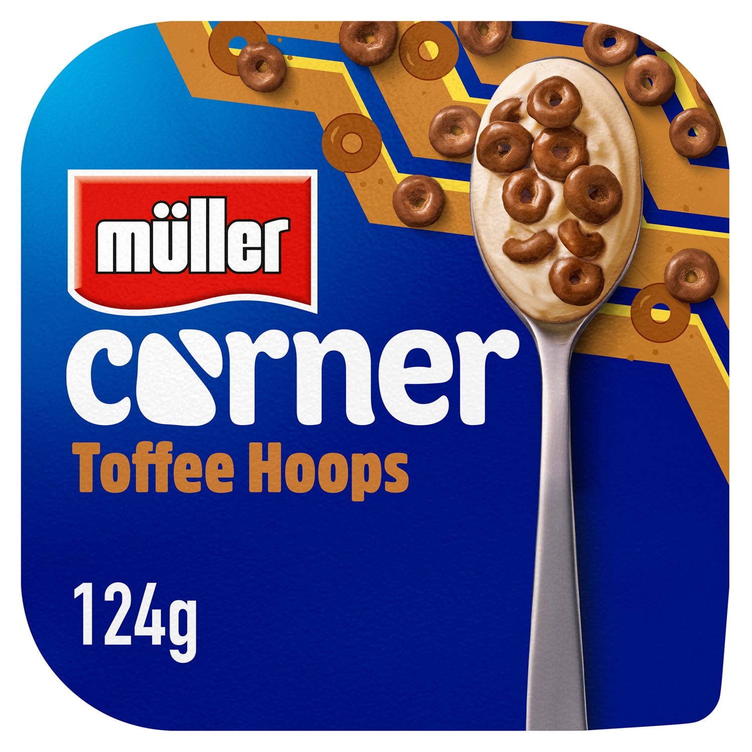 Muller Corner Toffee Hoops Yogurt (124 g)