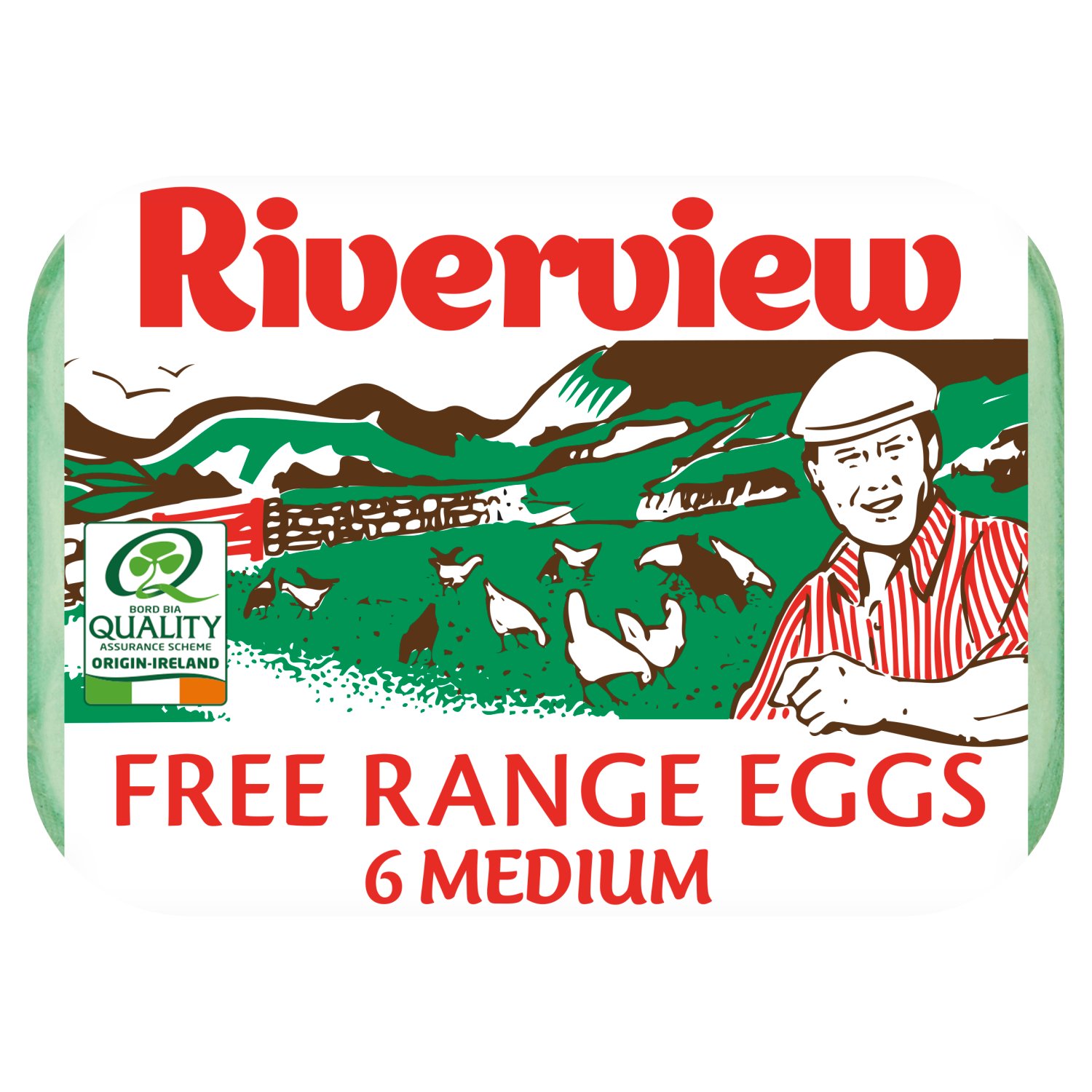 Riverview Free Range Medium Eggs 6 Pack (6 Piece)