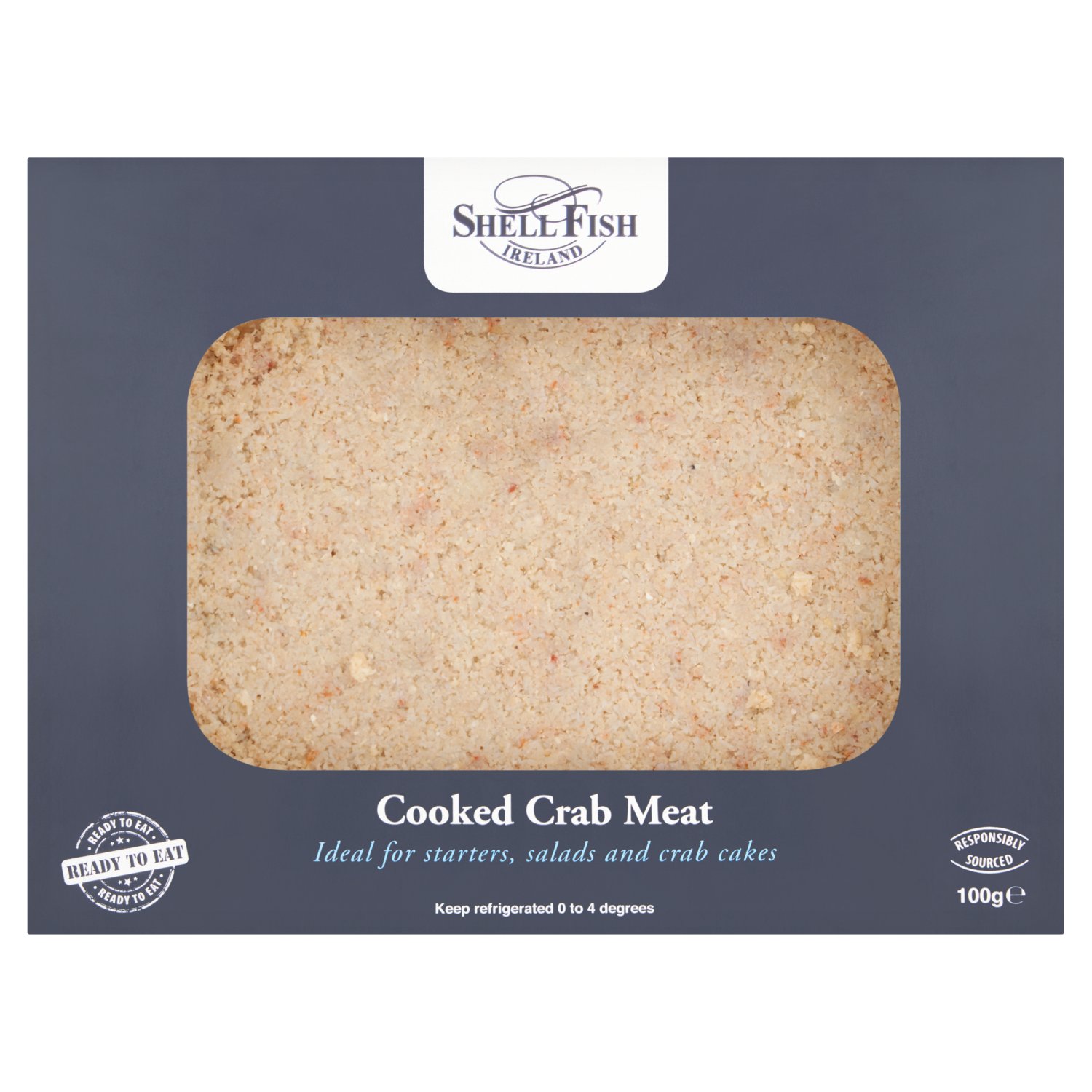 Shell Fish Cooked Irish Crab Meat (100 g)