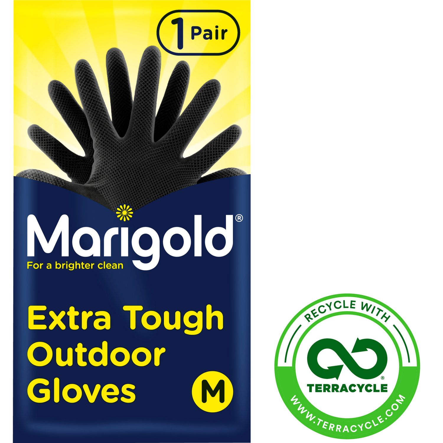 Marigold Medium Extra Tough Outdoor Gloves  (1 Piece)