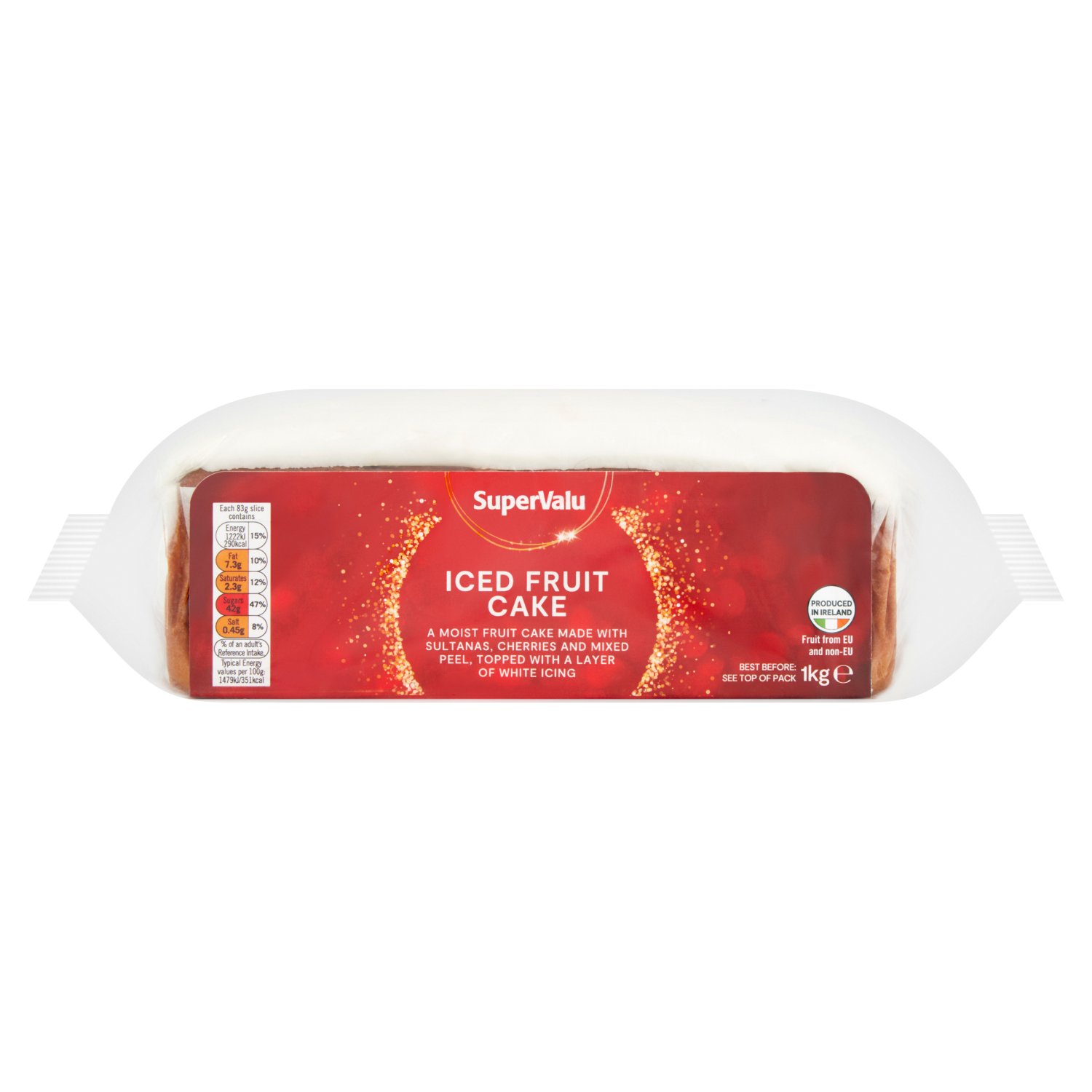 SuperValu Large Iced Fruit Cake (1 kg)