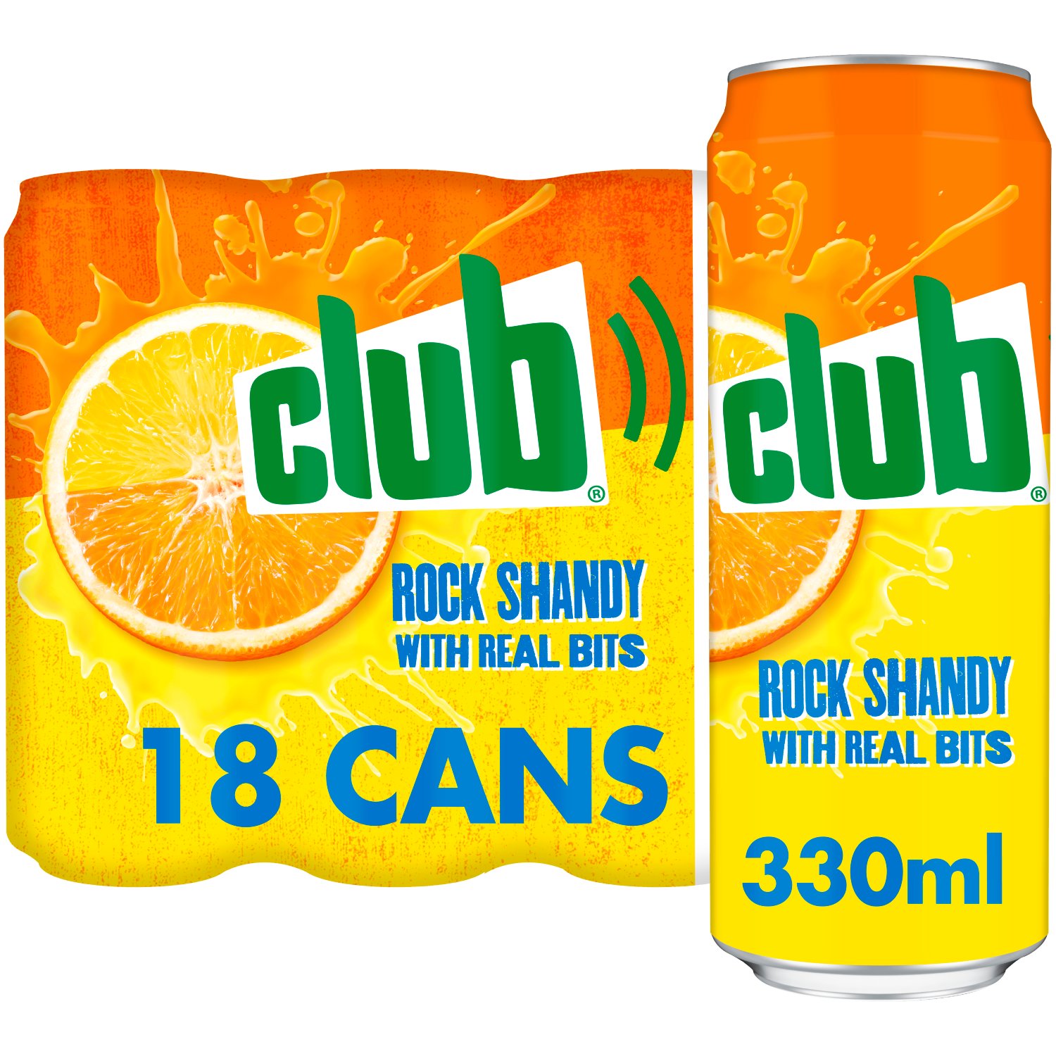 Club Rock Shandy Can 18 Pack (330 ml)