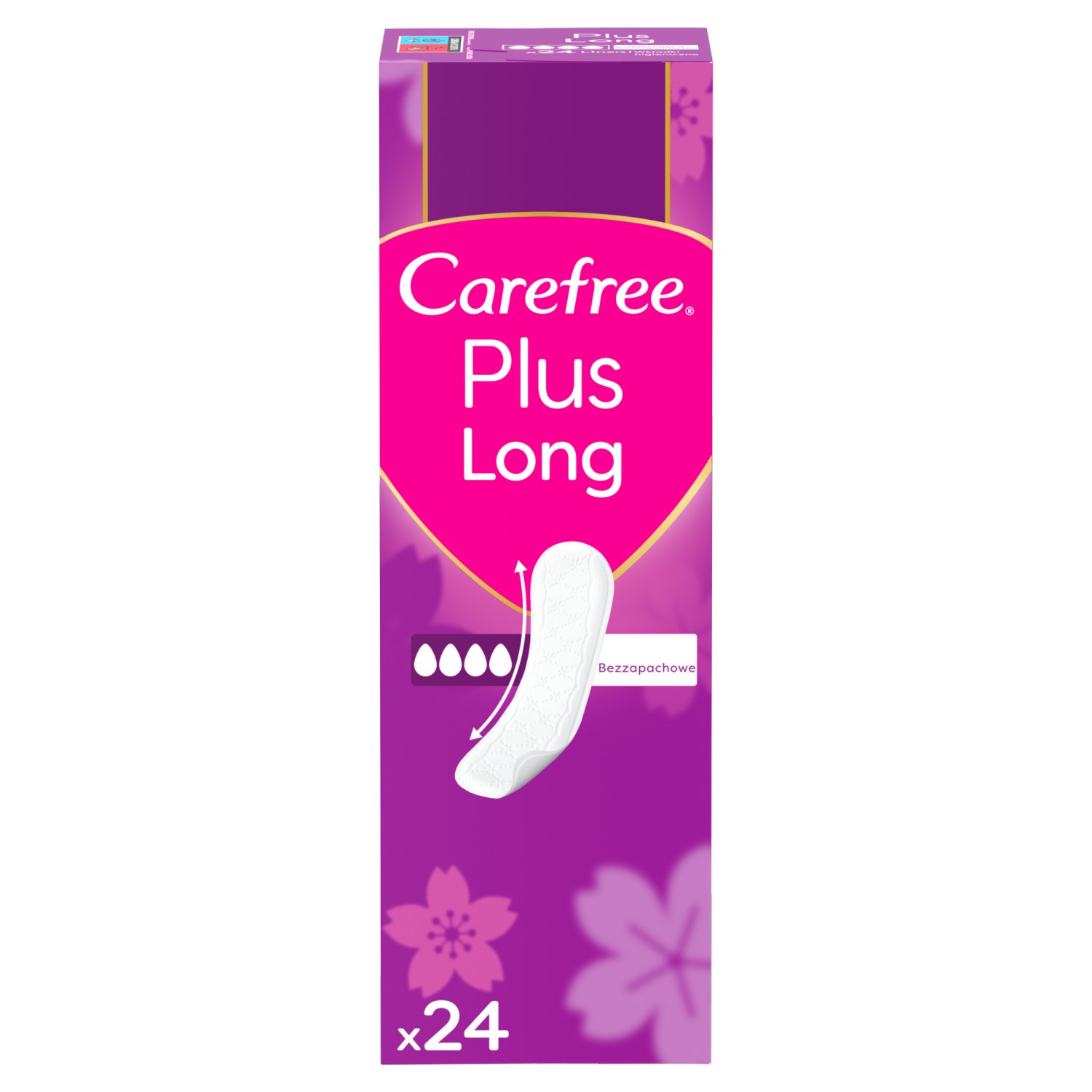 Carefree Plus Long Lightly Scented Panty Liners (24 Piece)