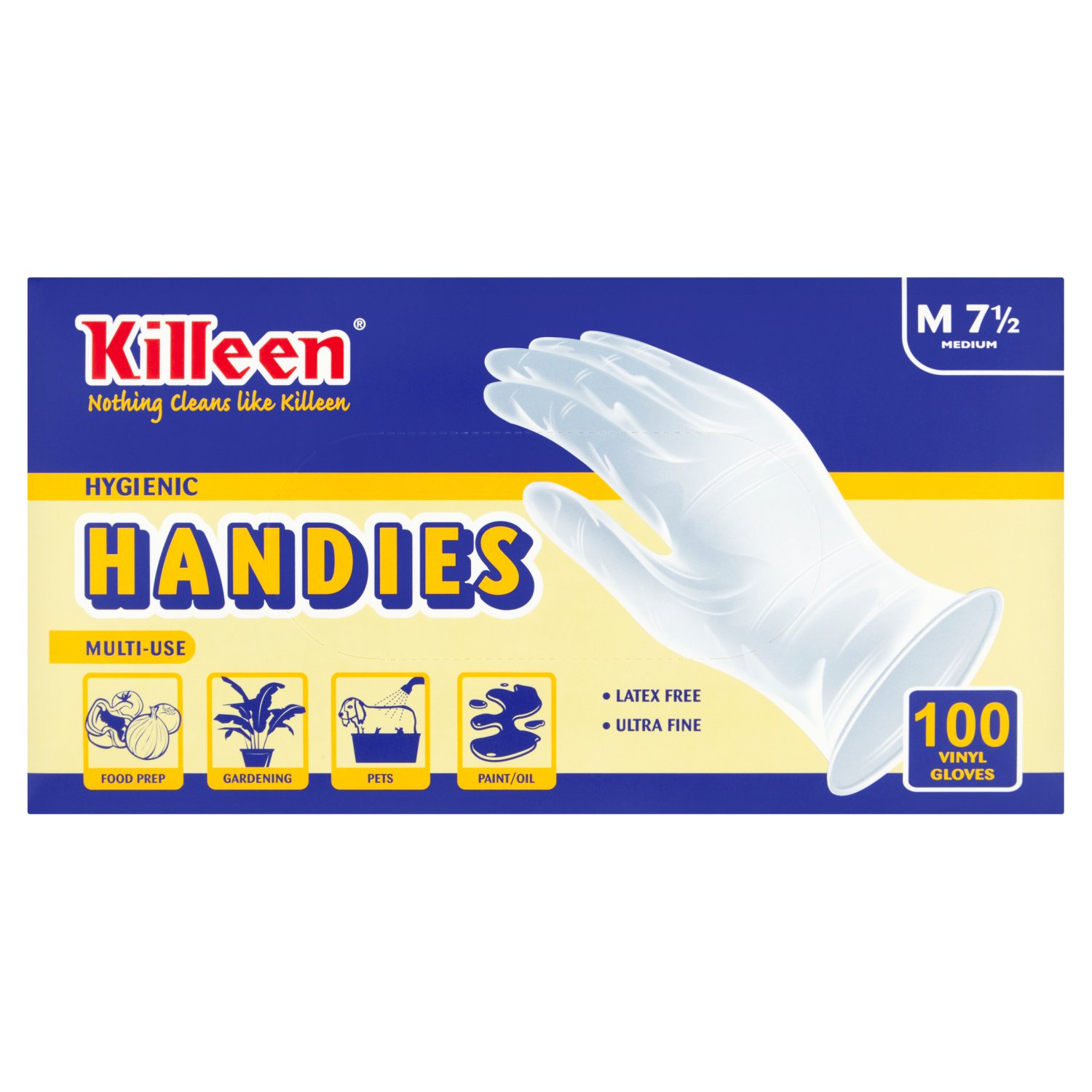 Killeen Medium Vinyl Gloves 100 Pack (100 Piece)