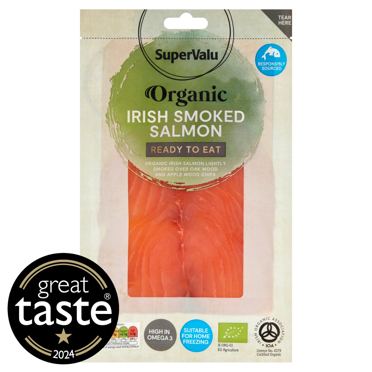 SuperValu Organic Smoked Salmon  (100 g)