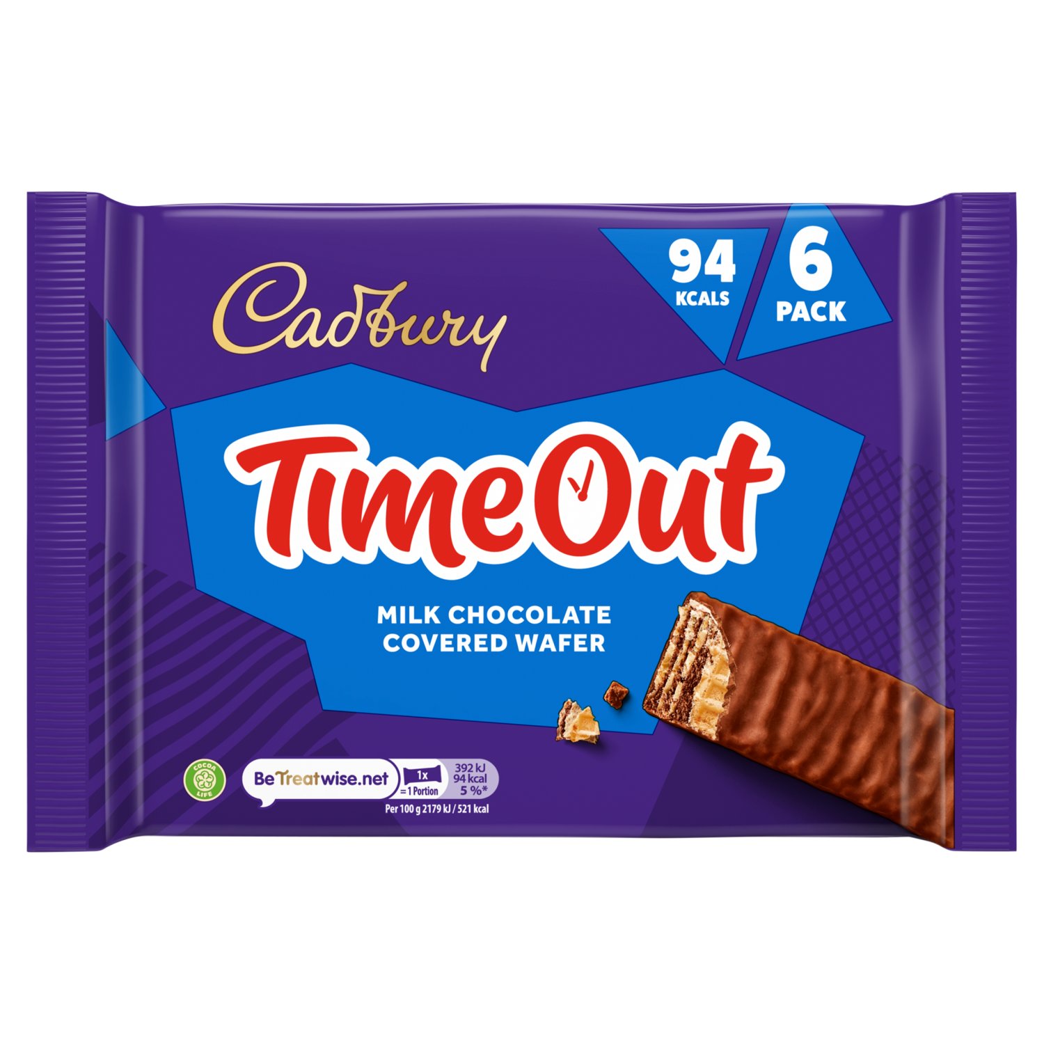 Cadbury Timeout Wafer 6 Pack (20.2 g)