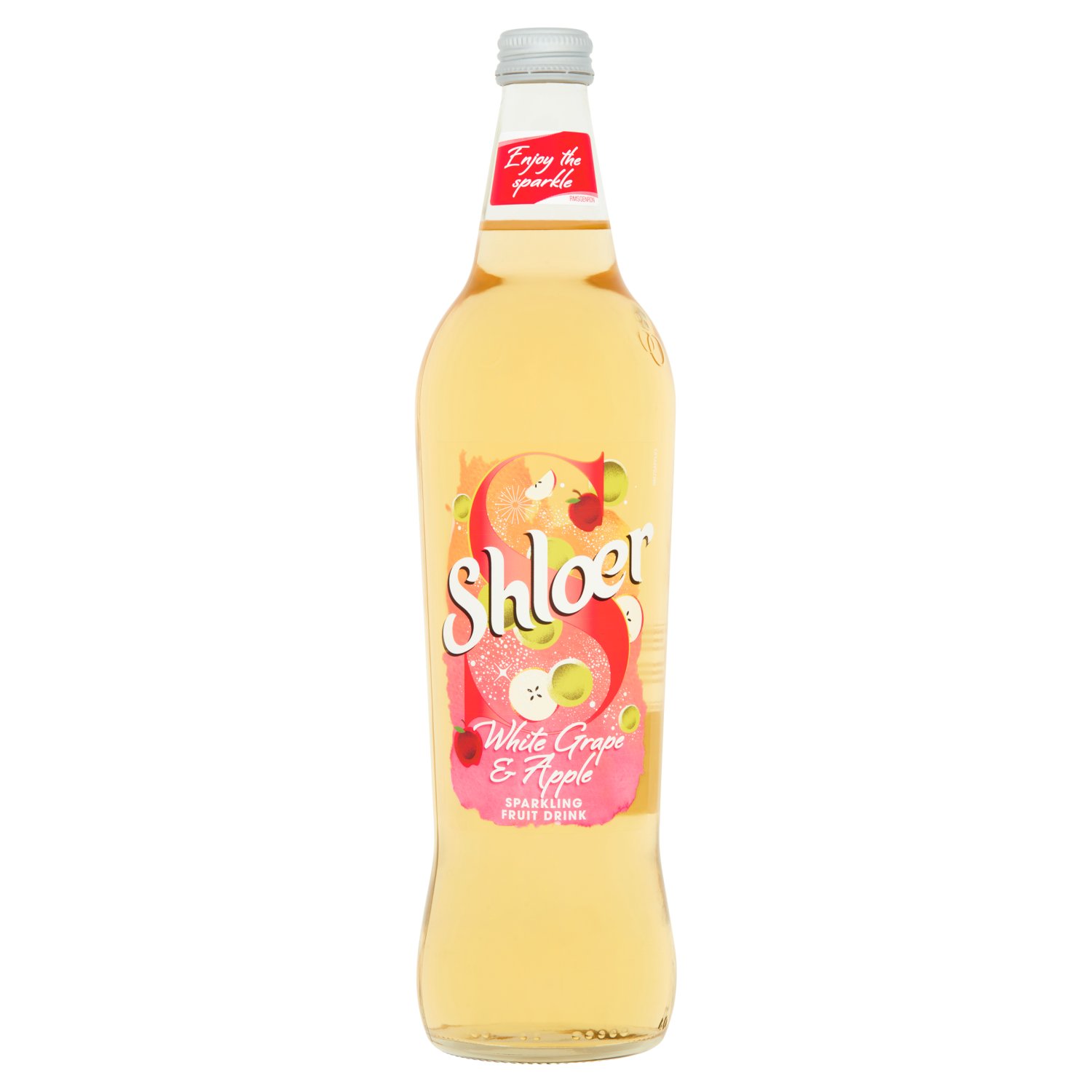 Shloer White Grape & Apple Sparkling Juice Drink (750 ml)