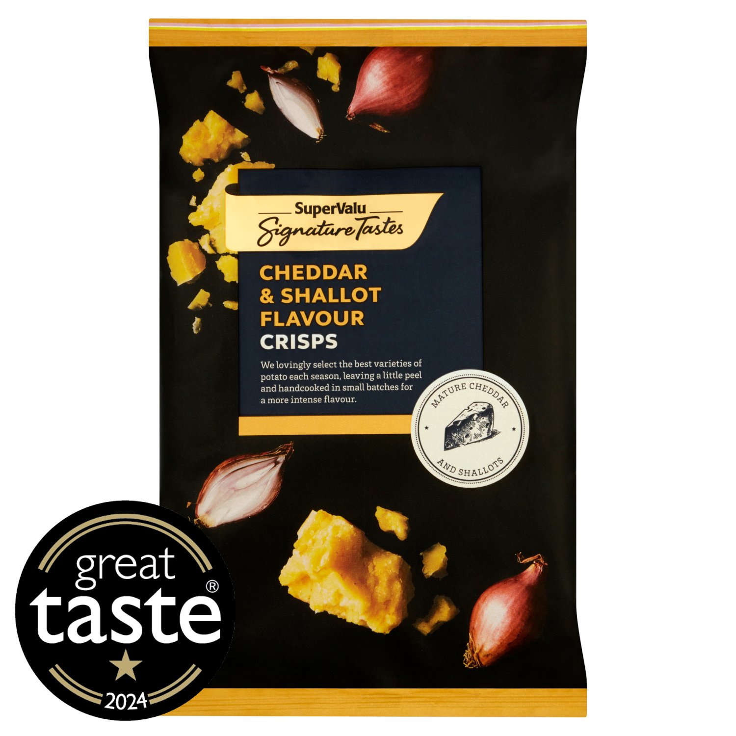 SuperValu Signature Tastes Cheddar & Shallot Crisps (125 g)