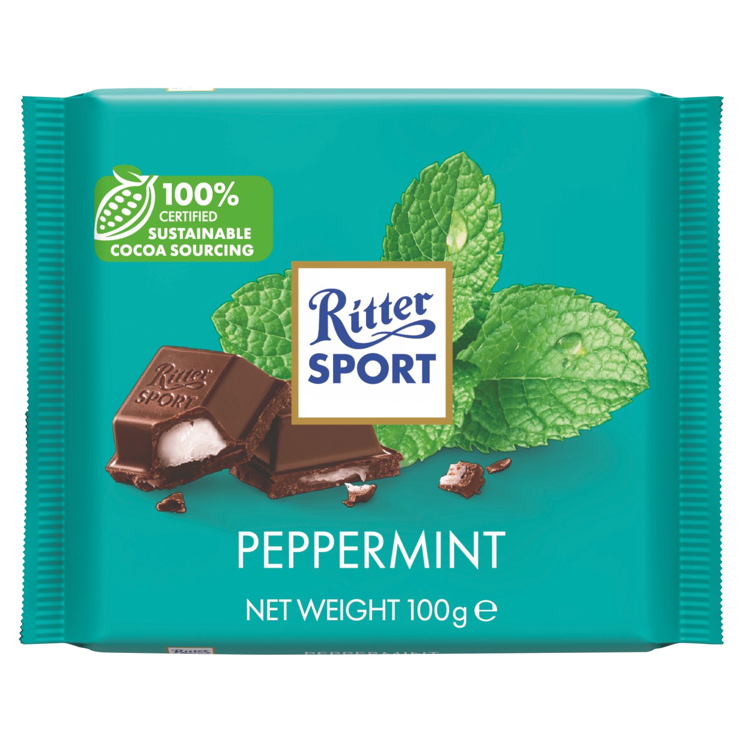 Ritter Sport Dark Chocolate Peppermint Bar (100 g)