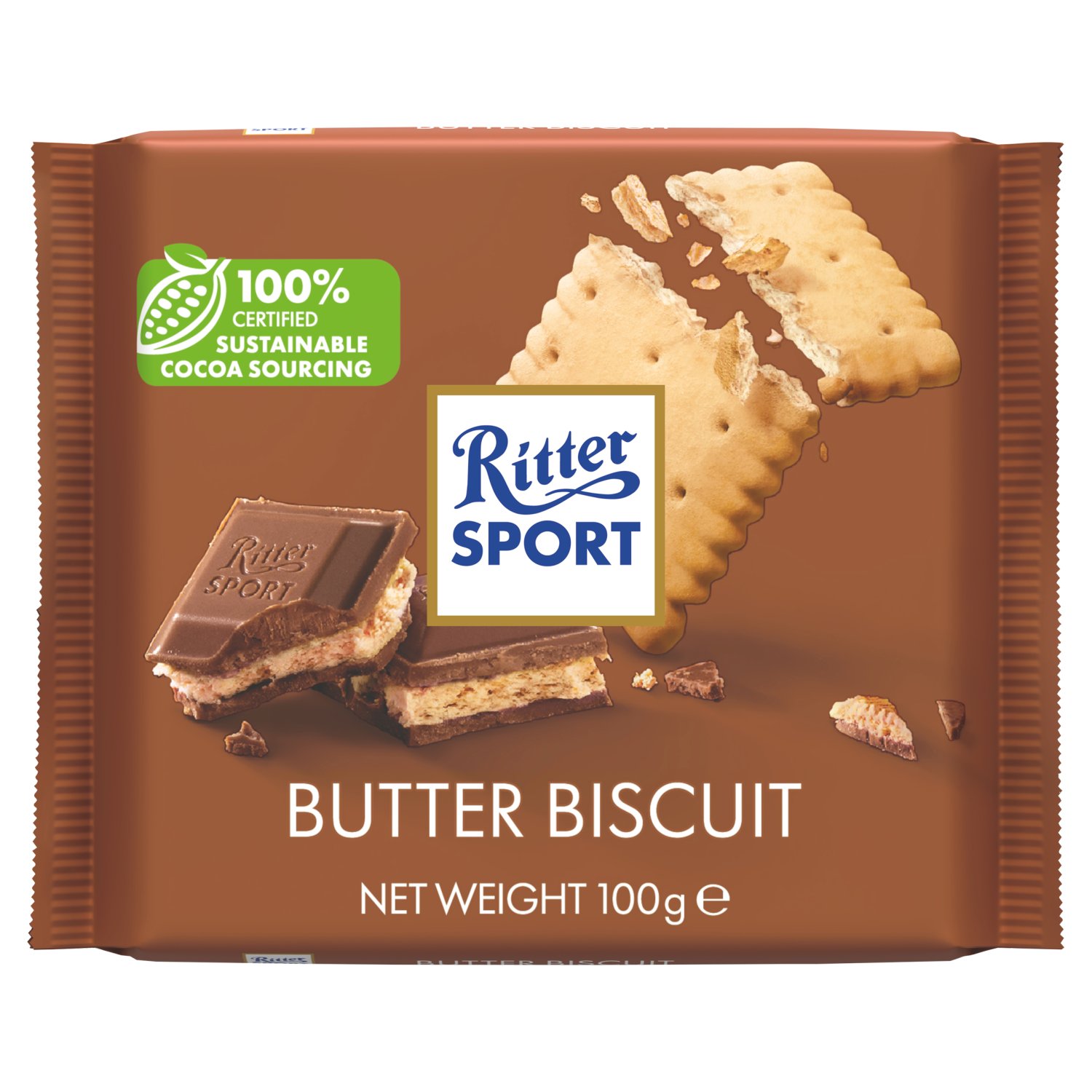 Ritter Sport Butter Biscuit Chocolate Bar (100 g)