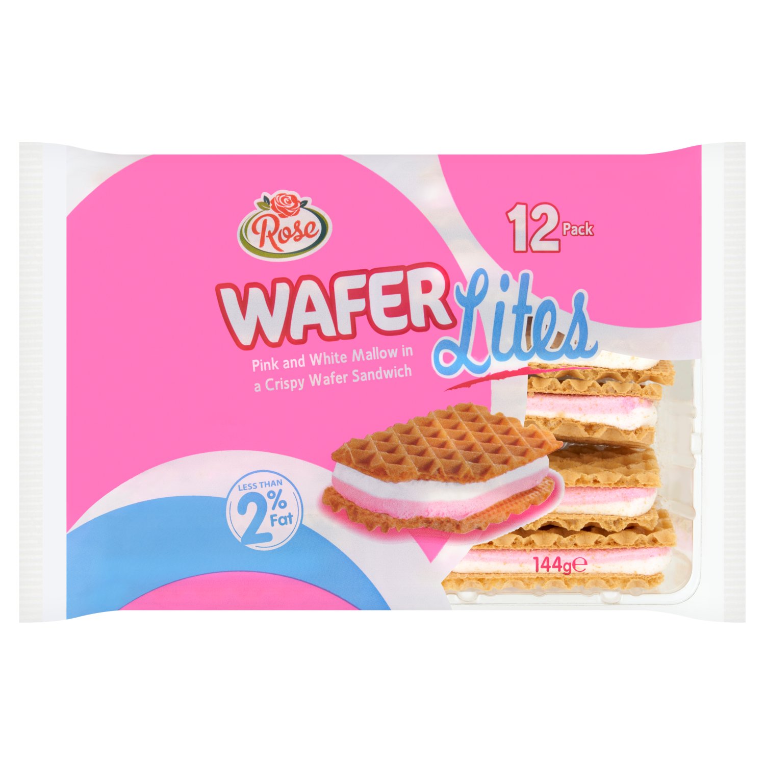 Rose Wafer Lites 12 Pack (144 g)