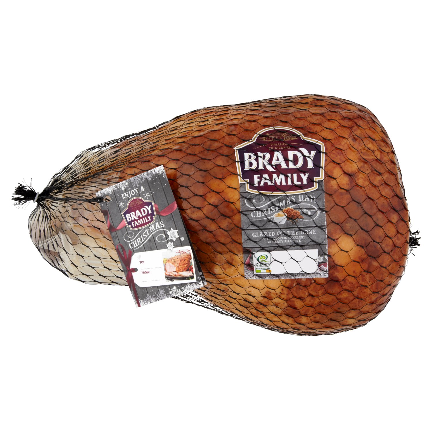 Brady Family Ham on the Bone Christmas Cooked Ham (4 kg)