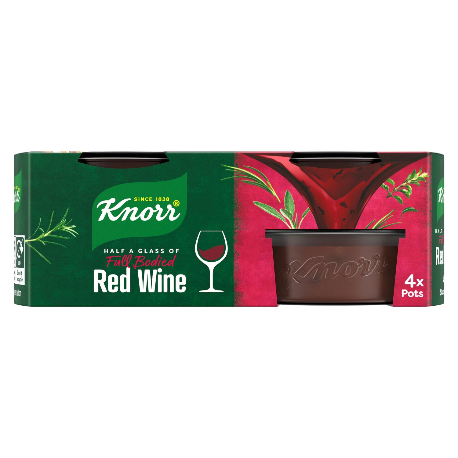 Knorr Red Wine Stock 4 Pots (104 g)
