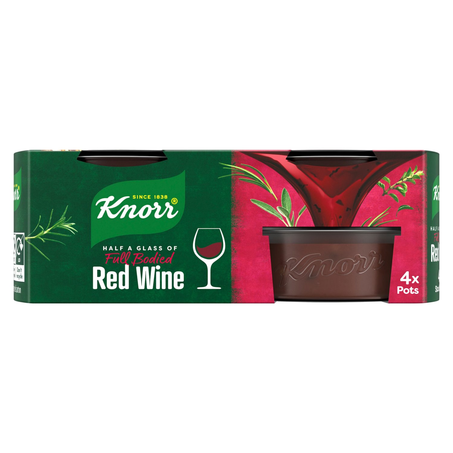 Knorr Red Wine Stock Pots 4 Pack (104 g)