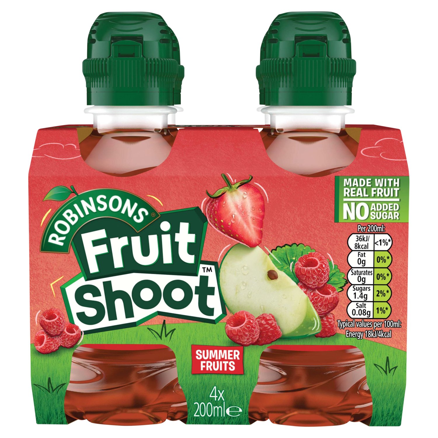 Robinsons Fruit Shoot Summer Fruits 4 Pack (200 ml)