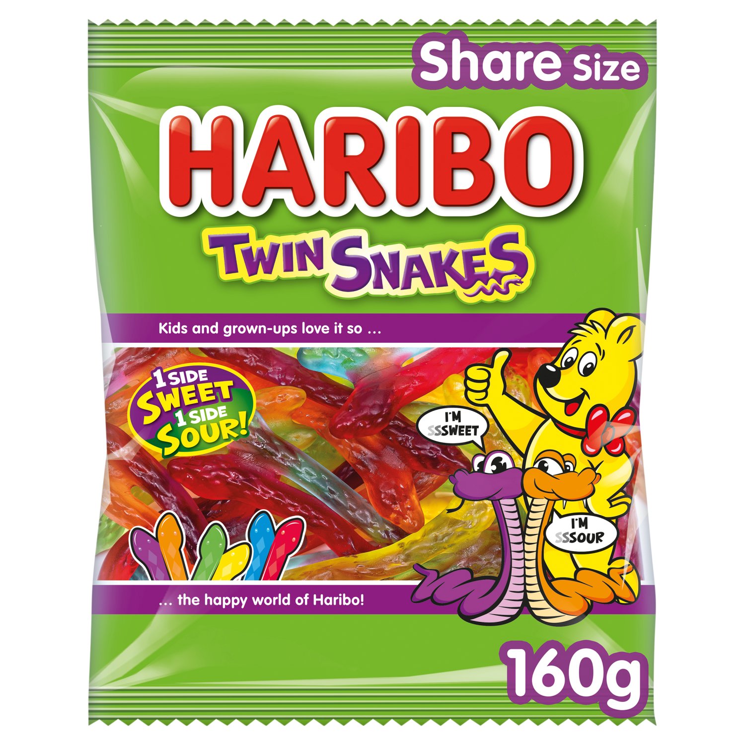 Haribo Twin Snakes (160 g)