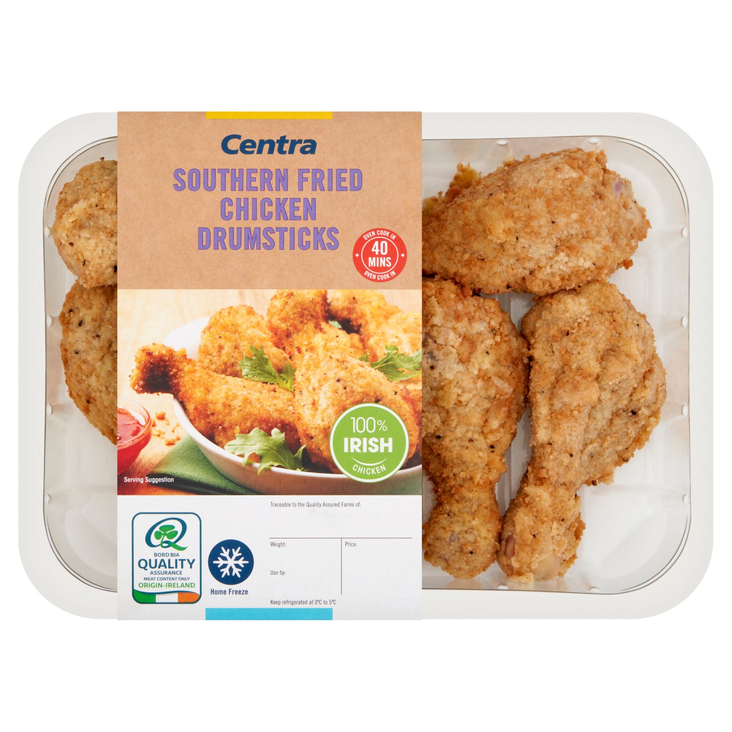 Centra Breaded Chicken Drumsticks Prepack (675 g)