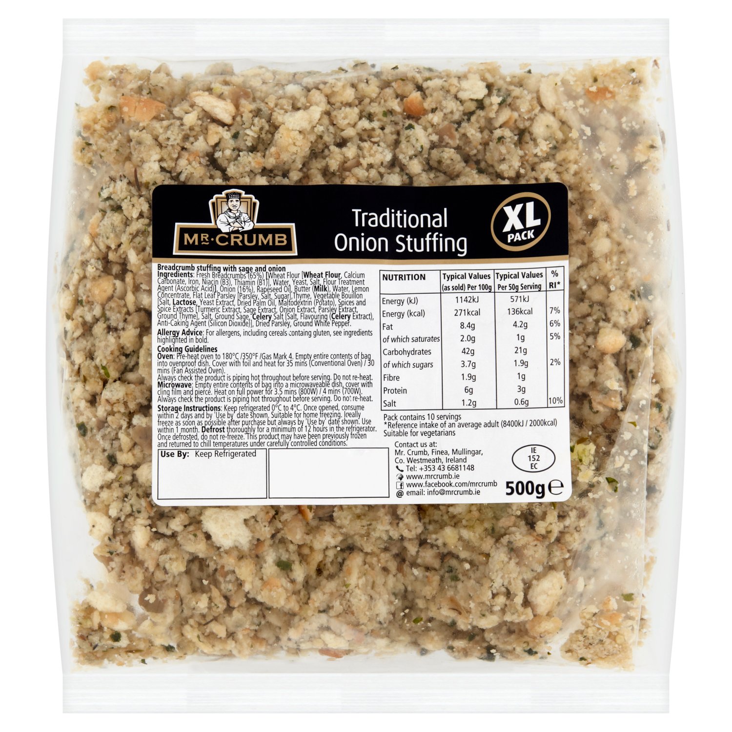 Mr Crumb Traditional Onion Stuffing (500 g)
