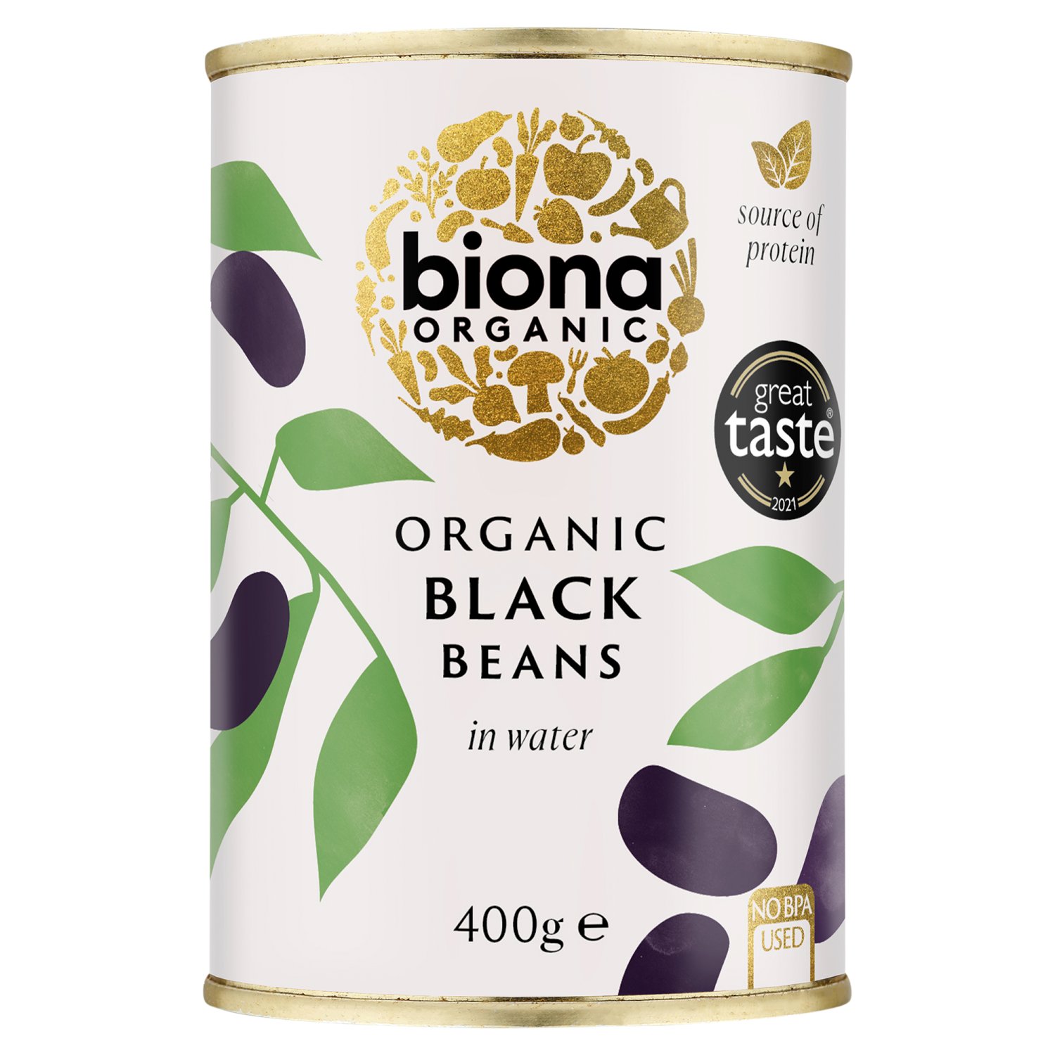 Biona Organic Black Beans in Water (400 g)