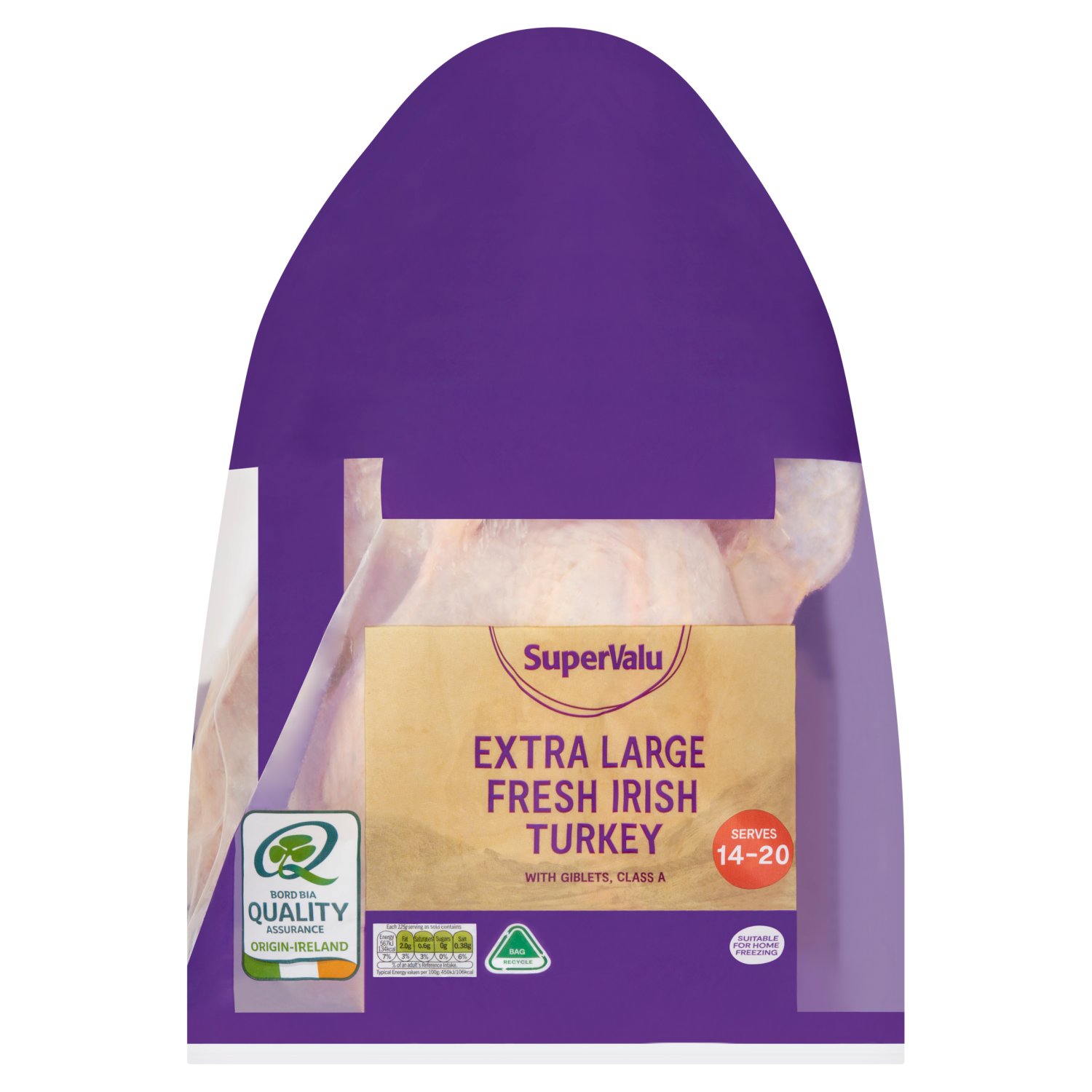 SuperValu Fresh Irish Turkey 7 - 7.99 kg (7.5 kg)