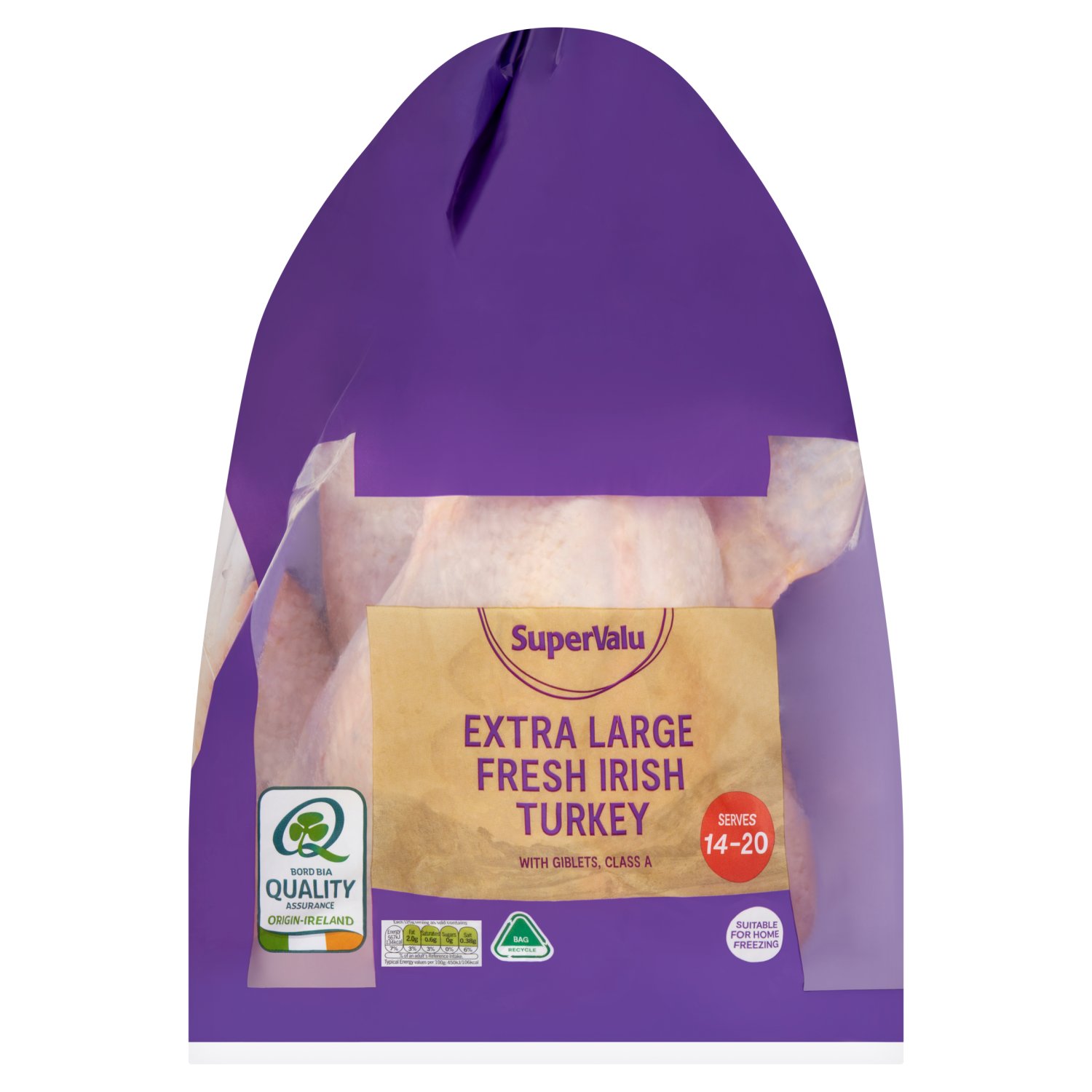 SuperValu Fresh Irish Turkey 8 - 8.99 kg (8.5 kg)