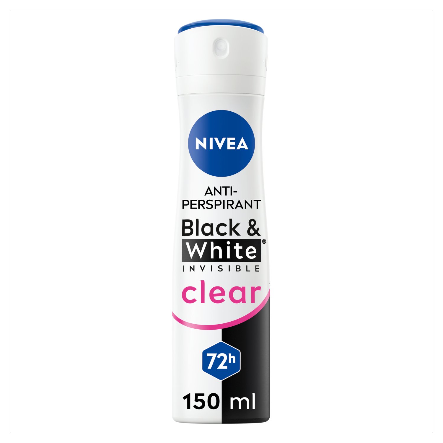 Nivea Black and White Clear Original Anti-Perspirant Deodorant (150 ml)