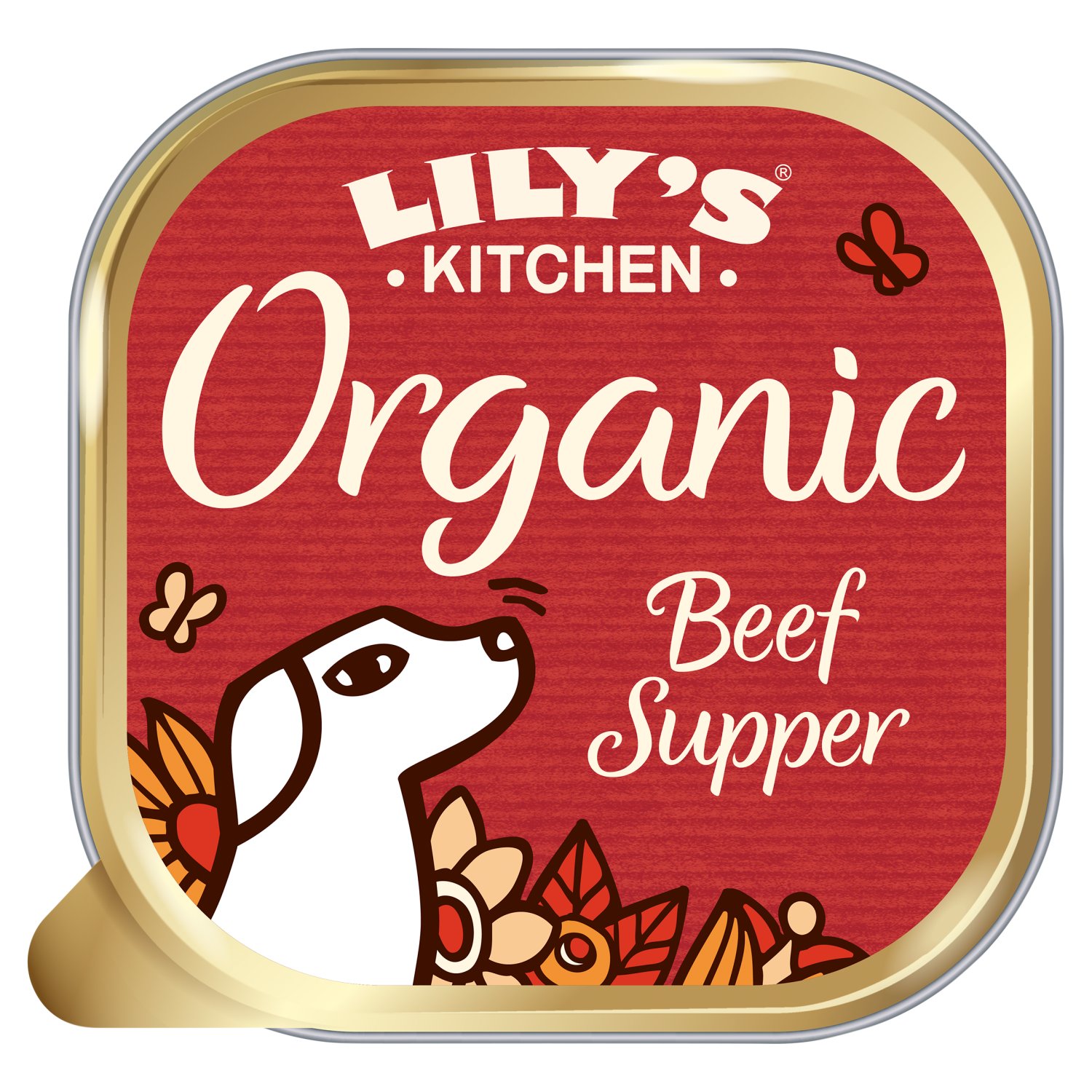 Lily's Kitchen Organic Beef Supper Dog Tray (150 g)