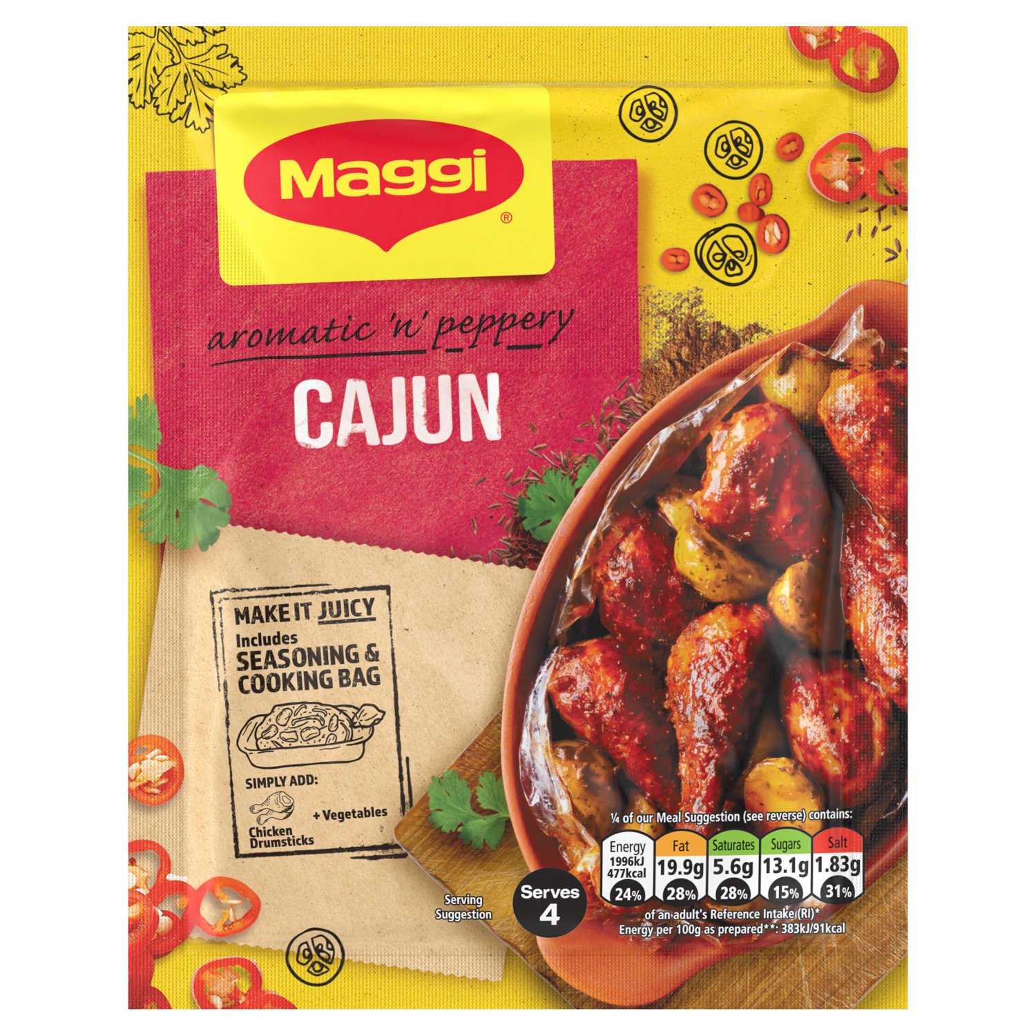 Maggi So Juicy Cajun Chicken (38 g)